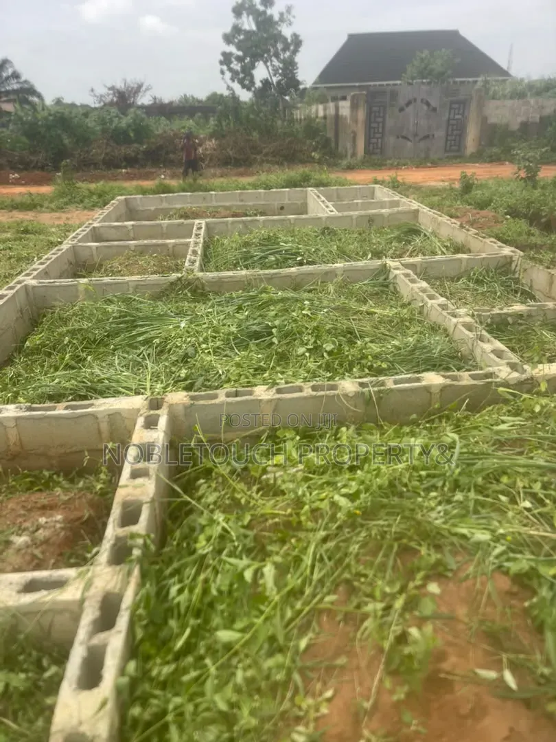 Building on Foundation Level on Half Plot at Ikorodu Lagos in Adamo