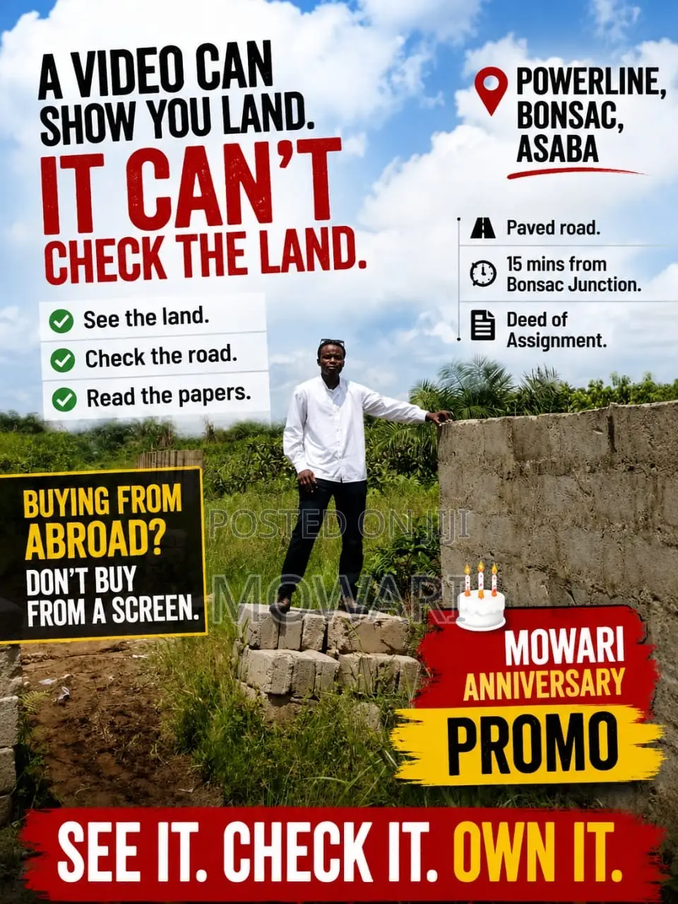 A Video Can Show You Land. It Can't Check the Land. in Oshimili South