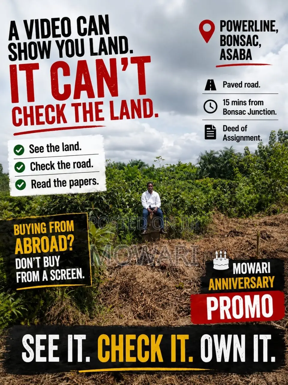 A Video Can Show You Land. It Can't Check the Land. in Oshimili South