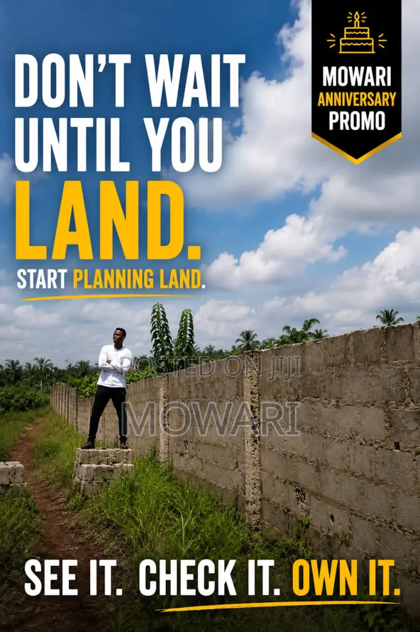 Don't Wait Until You Land to Start Planning Land. in Oshimili South