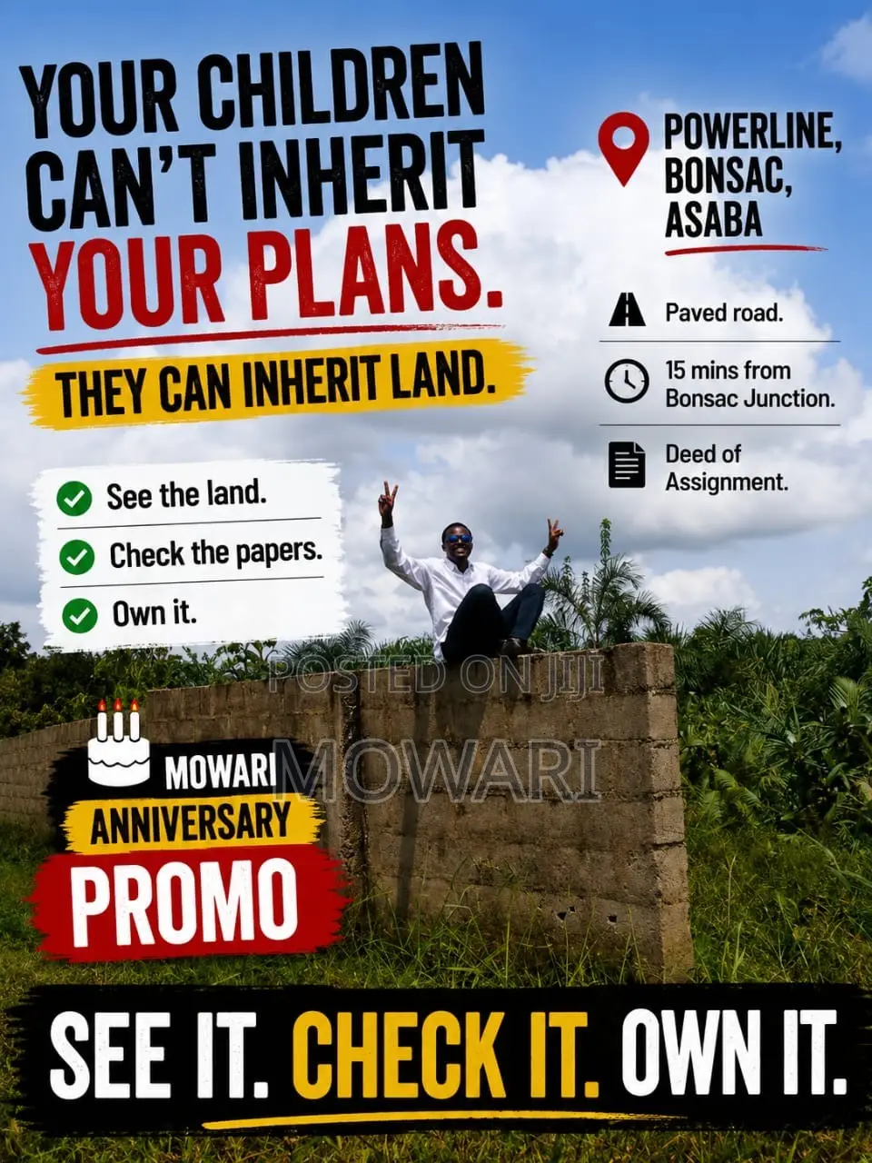 Your Children Can't Inherit Your Plans. in Oshimili South