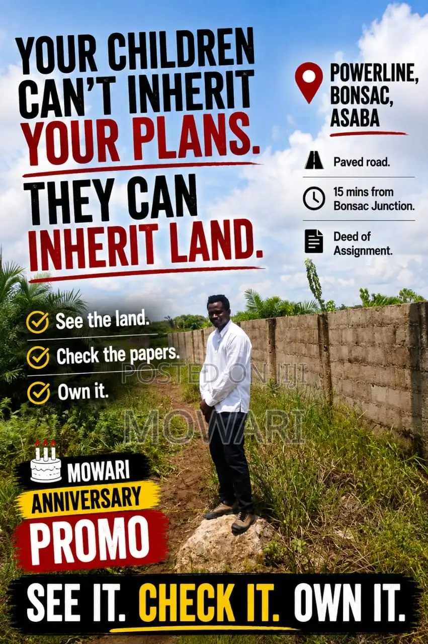 Your Children Can't Inherit Your Plans. in Oshimili South