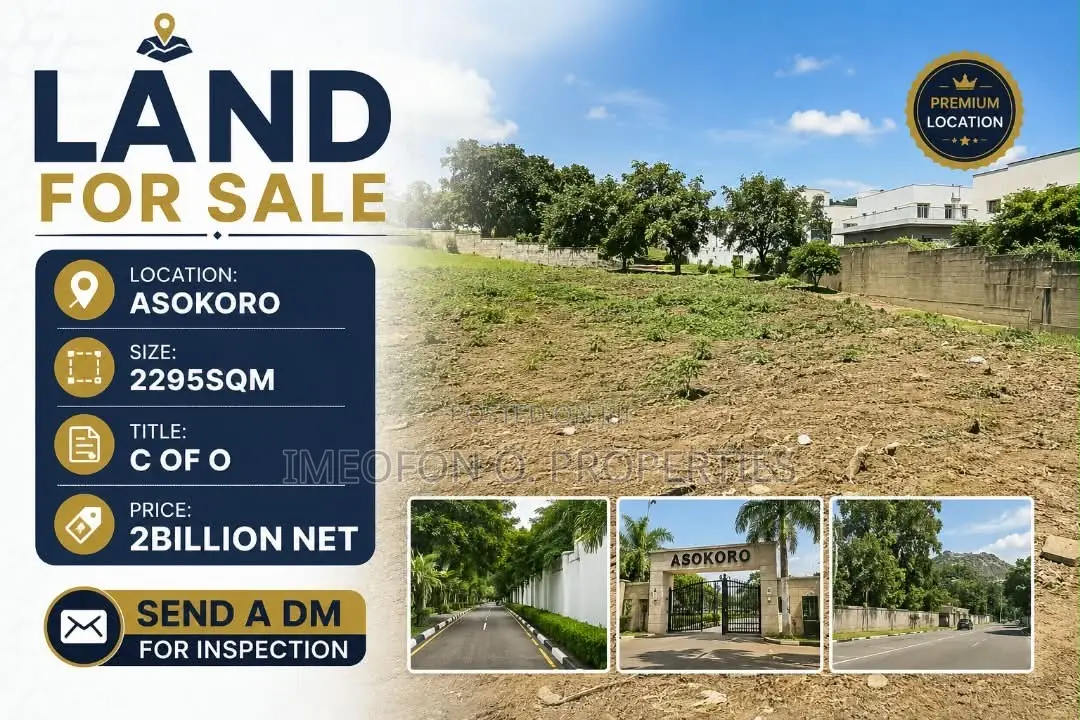 2,295 SQM of Land for Sale in Asokoro
