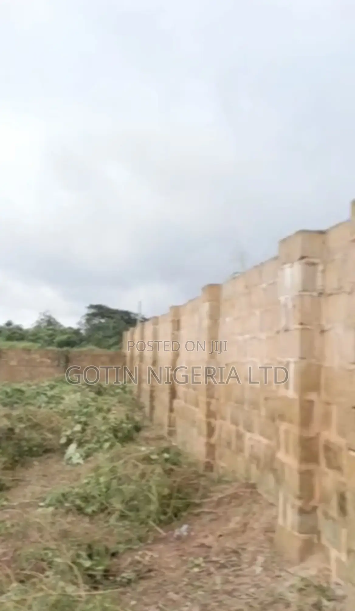 120×70ft Land, 7 Poles From Tarred Road, Airport Rd in Benin City