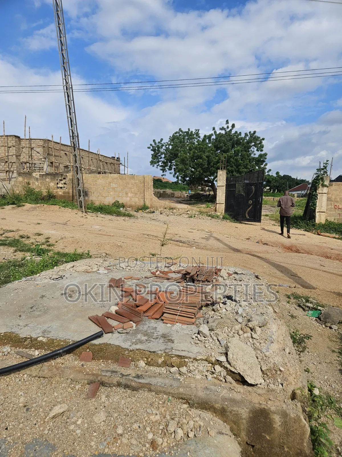 Two Plot Fence Facing Osogbo Ikinrun Road in Osogbo