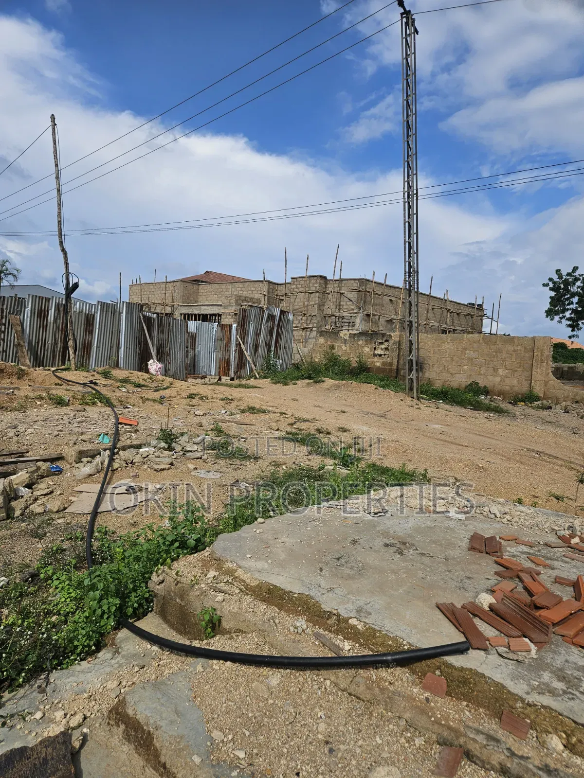 Two Plot Fence Facing Osogbo Ikinrun Road in Osogbo