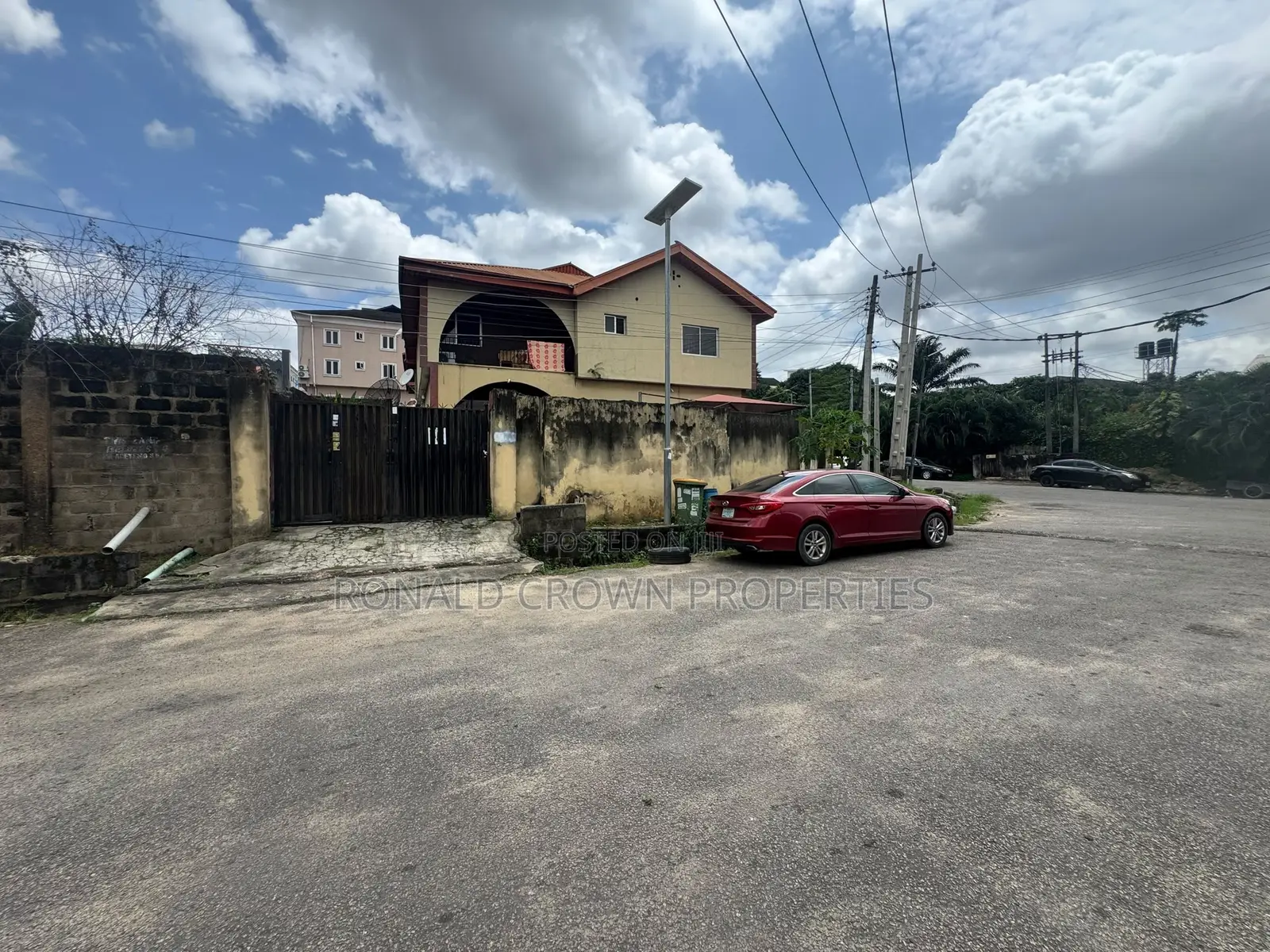 A Corner Piece Land Measuring 878sqm in a Secure Neighborhood at Ikeja in Opebi
