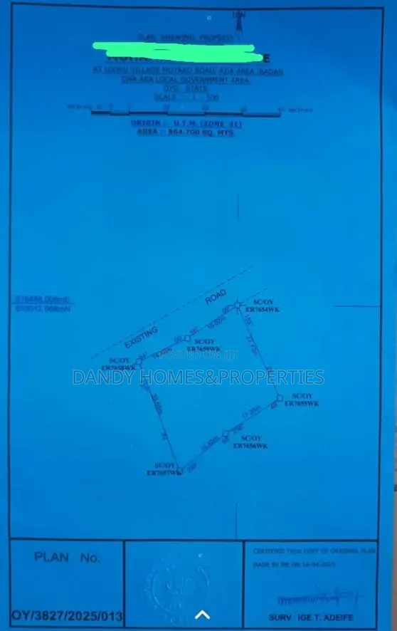 846sqm of Land for Sale at Ajia in Egbeda / Egbeda