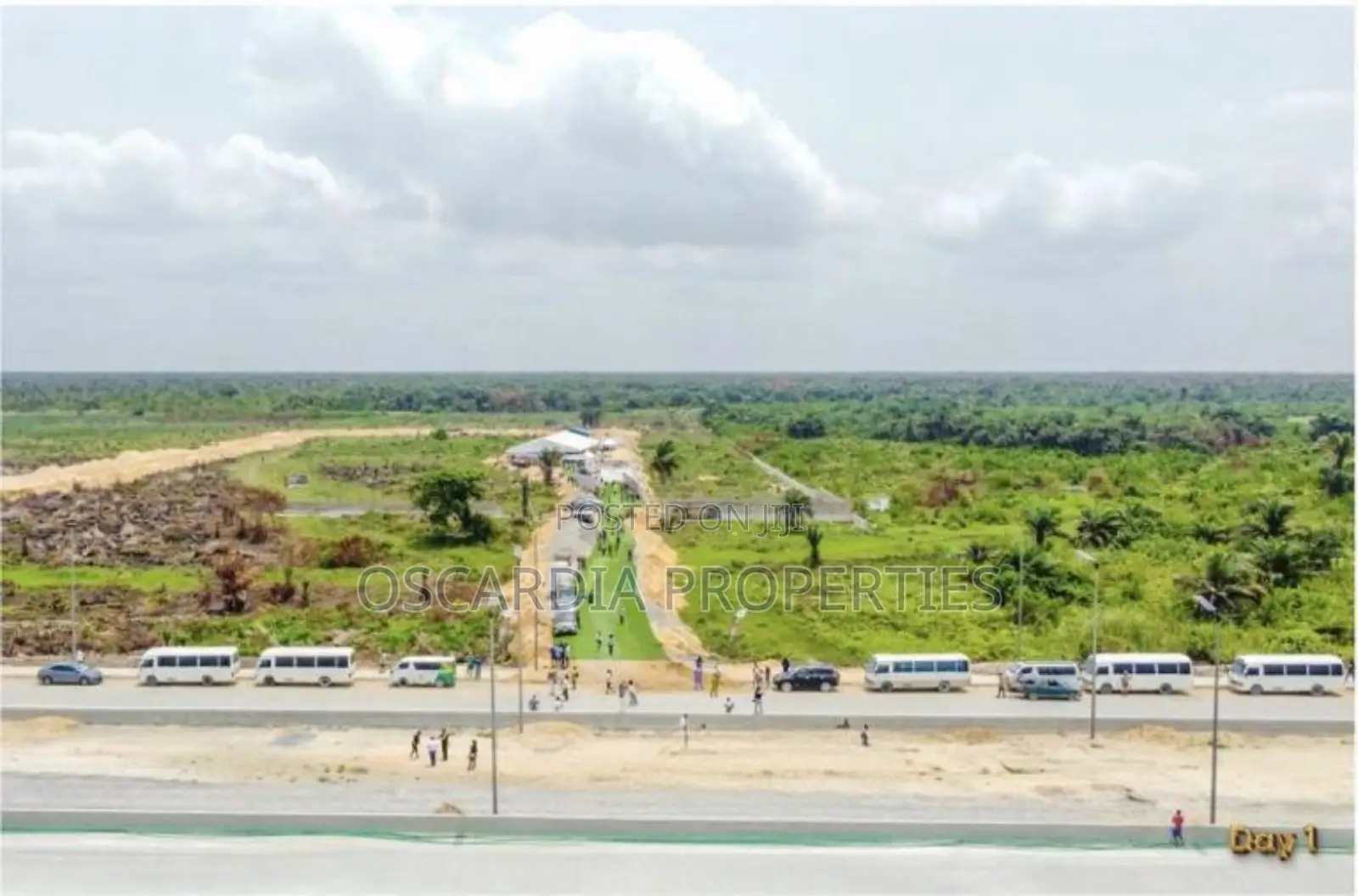 Premium Commercial Land Facing Lagos - Calaber Coastal Highway in Eleko