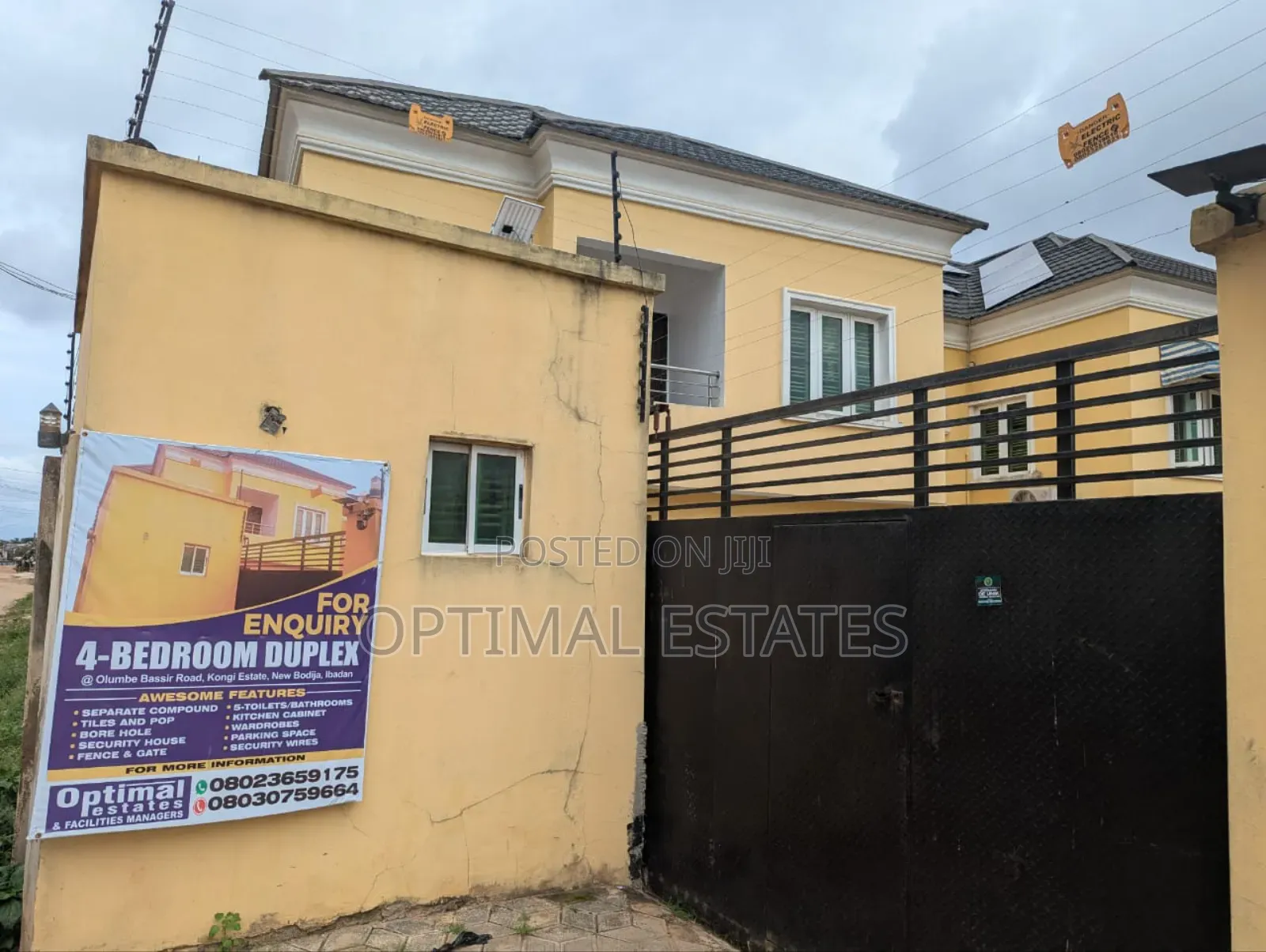Furnished 4bdrm Duplex in Optimal Estates, Bodija for sale in Bodija