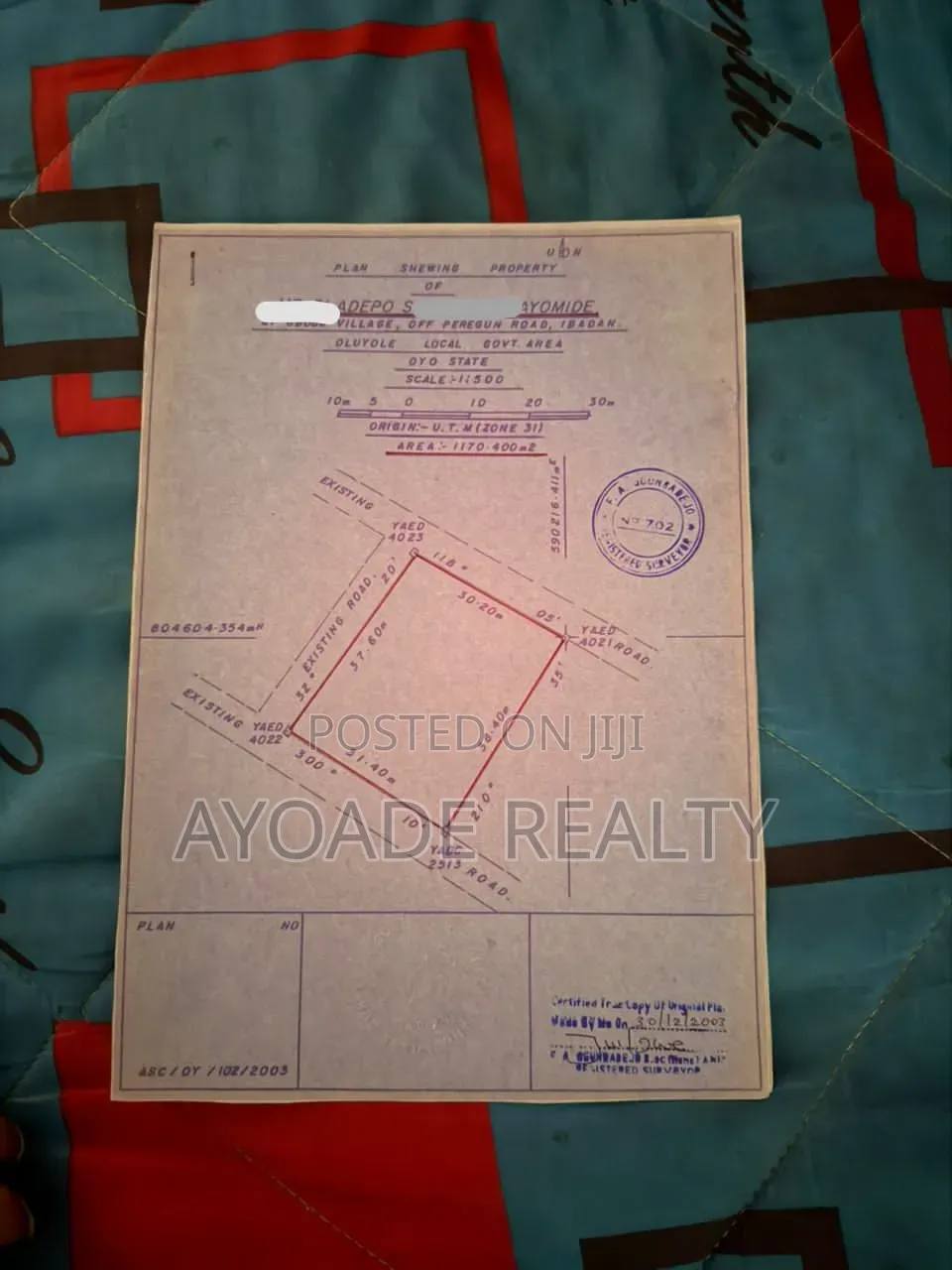 5 Plots of Prime Land for Sale at Odo-Ona Elewe, Ibadan in Ibadan