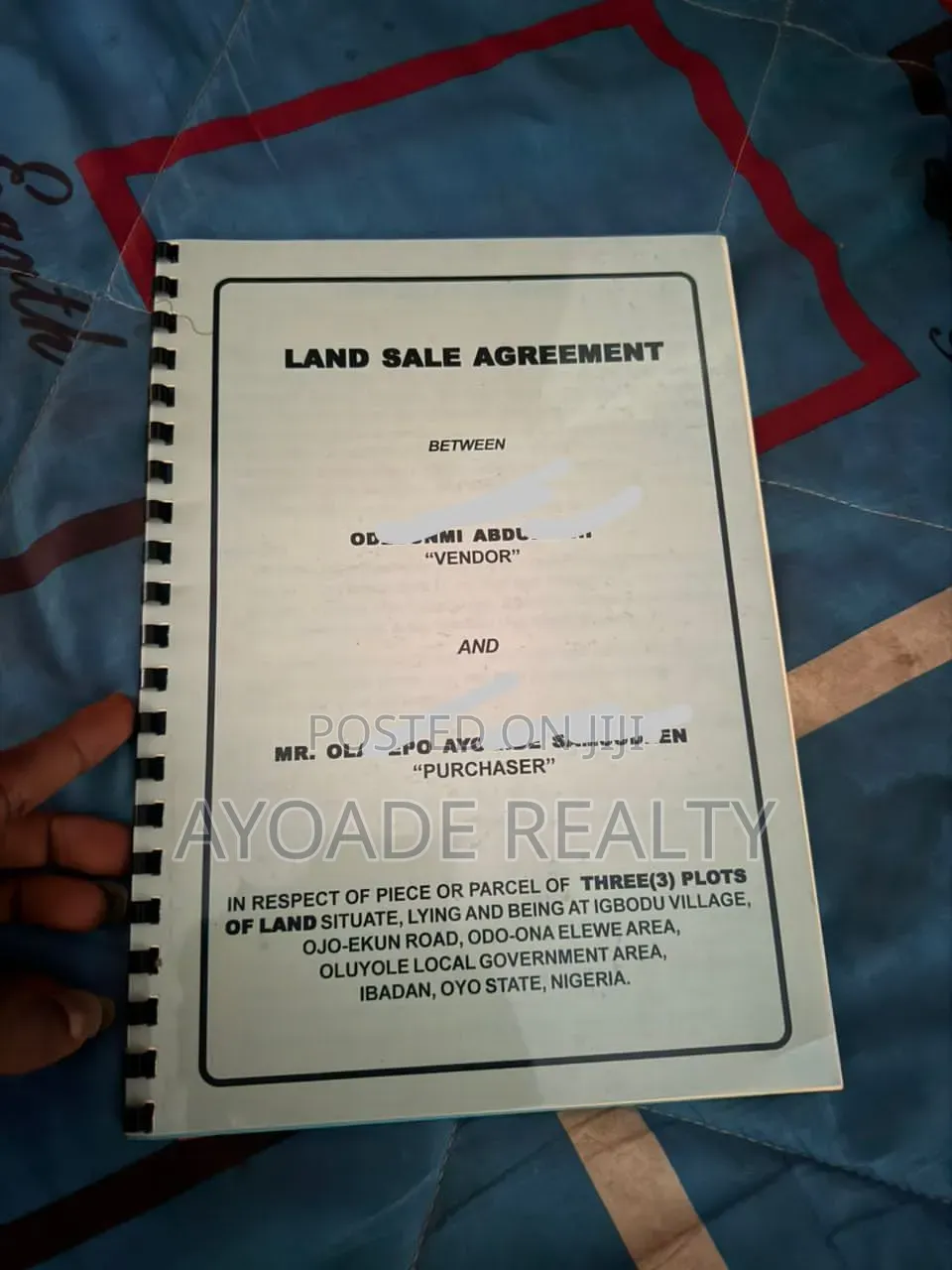 5 Plots of Prime Land for Sale at Odo-Ona Elewe, Ibadan in Ibadan