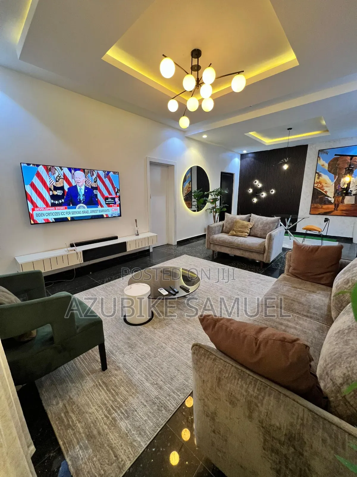 Furnished 2bdrm Block of Flats in Banana Island for rent in Banana Island