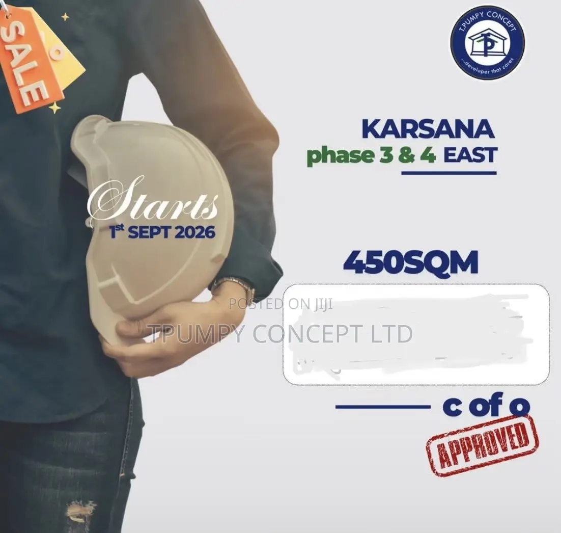 π‘ 450sqm Land for Sale in Karsana East, Abuja in Karsana