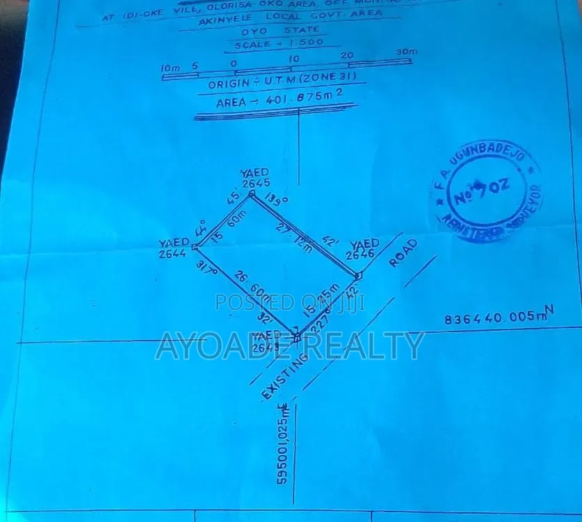 A Plot of Land for Sale at Olorisa Oko, Ibadan in Ibadan