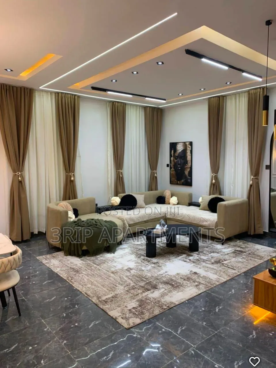 Spacious 3 Bedroom Apartment Wuye, Abuja. in Wuye