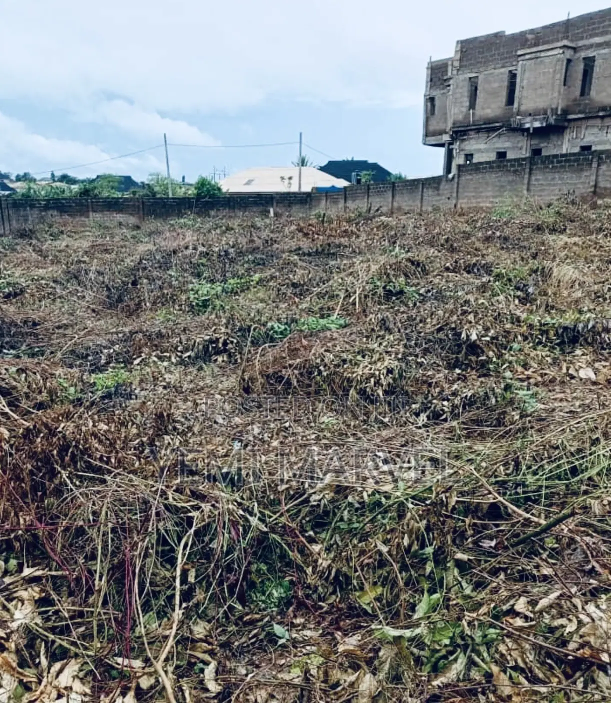 3 Plots of Corner Piece Land, Fence Round With Gate in a Gated Estate in Akobo