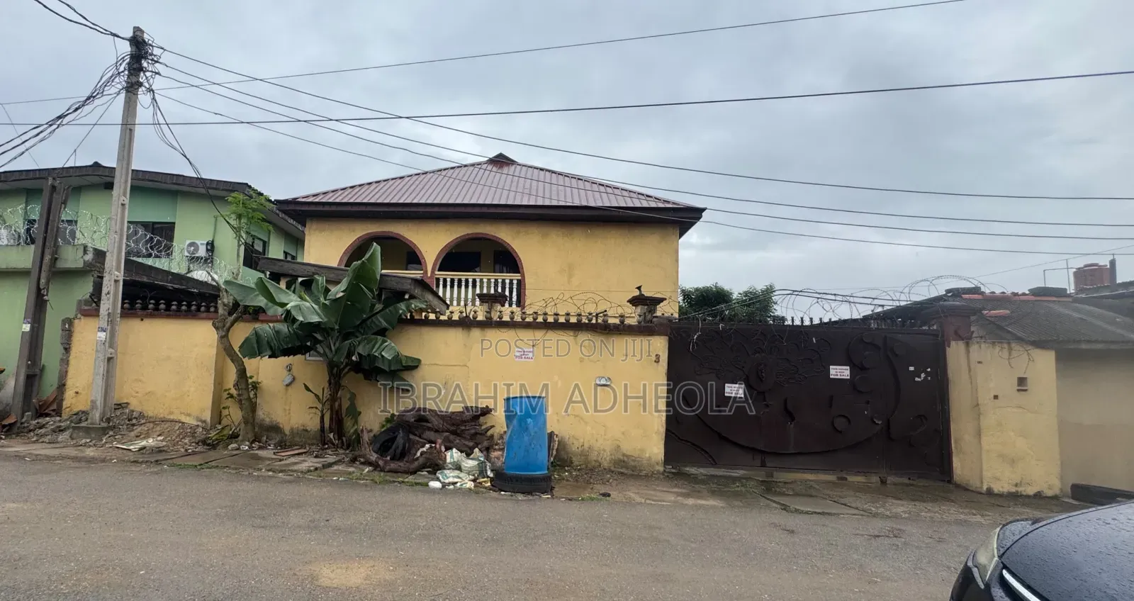 Land Measuring 400sqmh 2units of 2bedroom Flatsand a Bungalow At in Ilupeju Industrial Estate