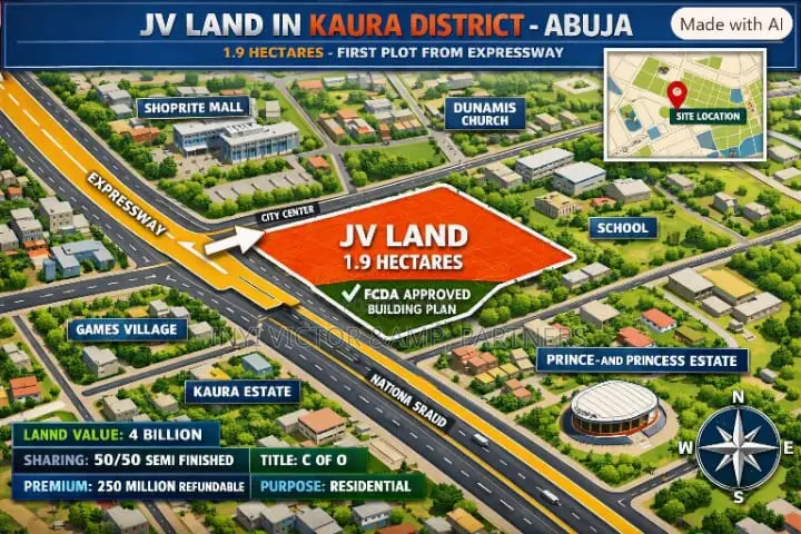 1.9hectares of JV Land at Kaura District Abuja in Kaura