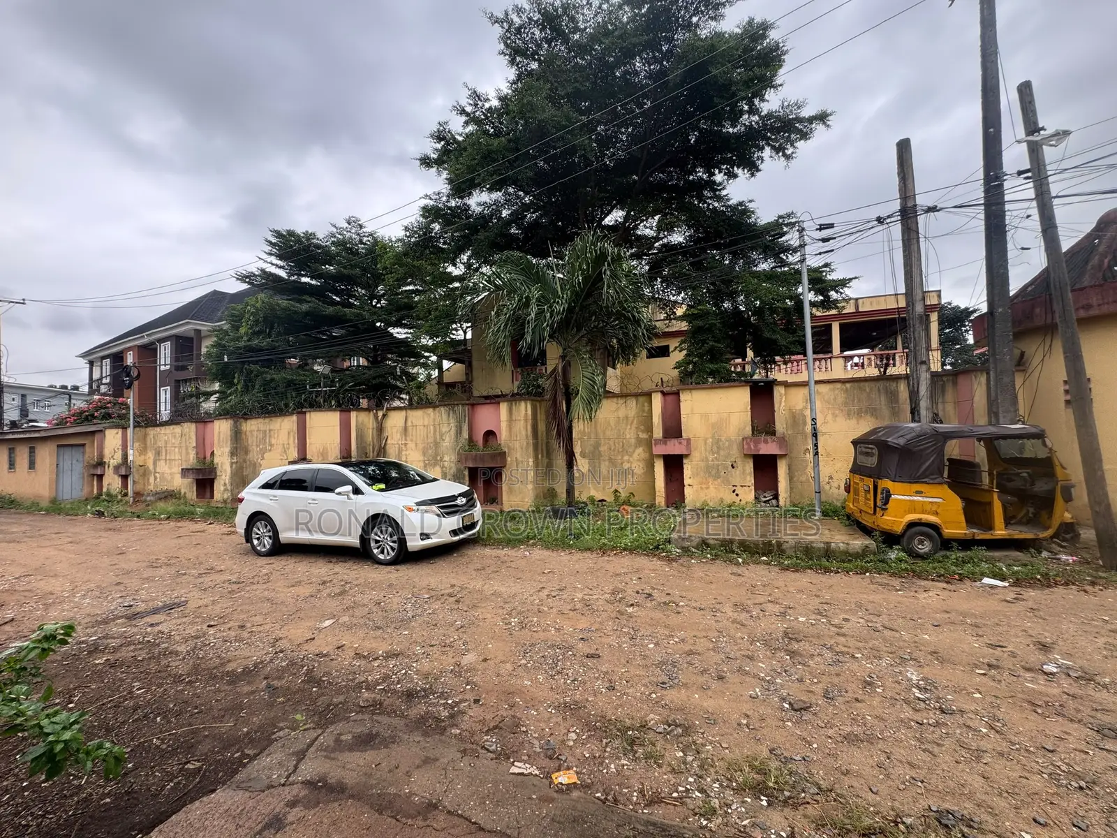 Land Measuring 1890sqm With Demolishable Structure at Ilupeju Lagos in Coker Road