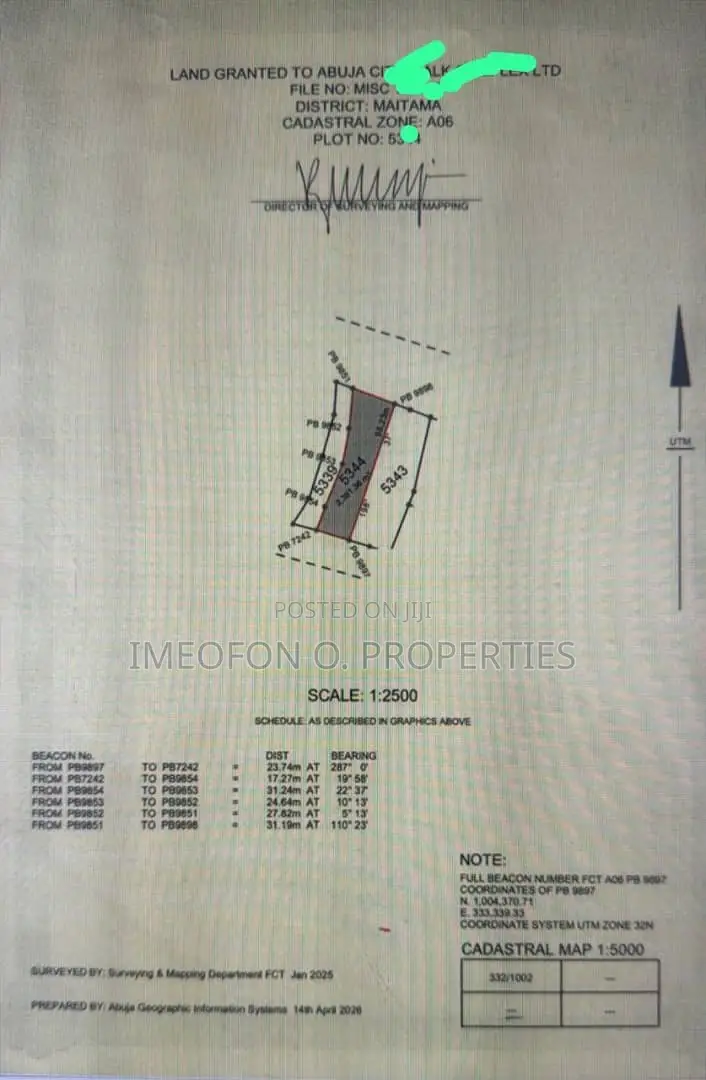 Land for Sale in Maitama