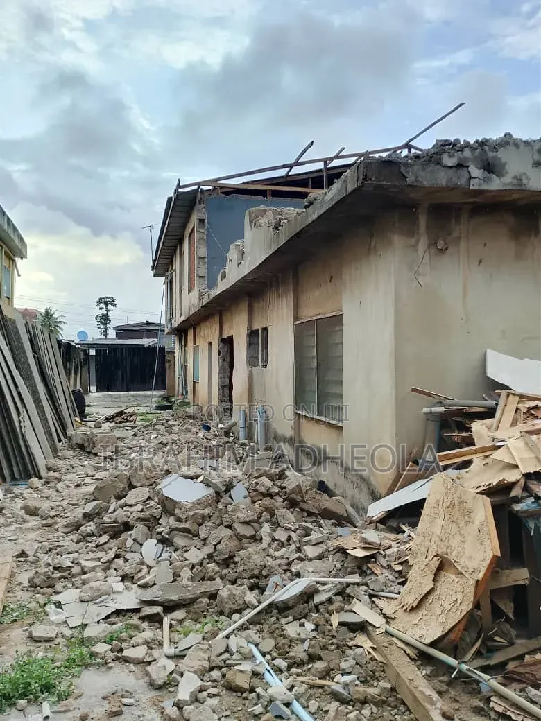 Half Plot of Land With a Demolishable Structure, on a Tared Street in Egbeda