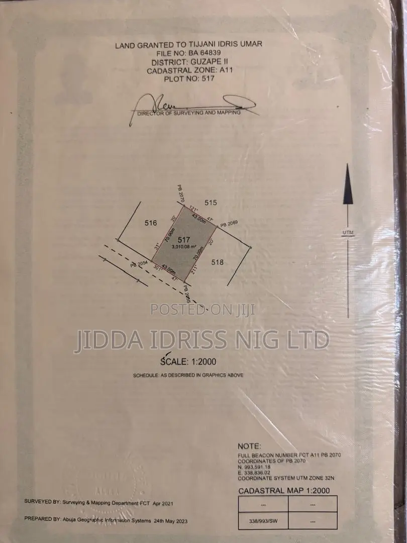 Guzape 2 Residential Plot for Sale in Guzape District