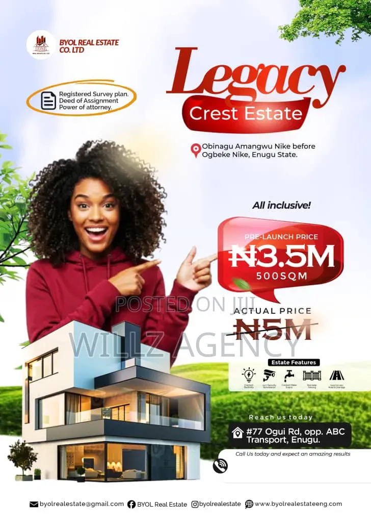 Legacy Crest Estate Land in Enugu
