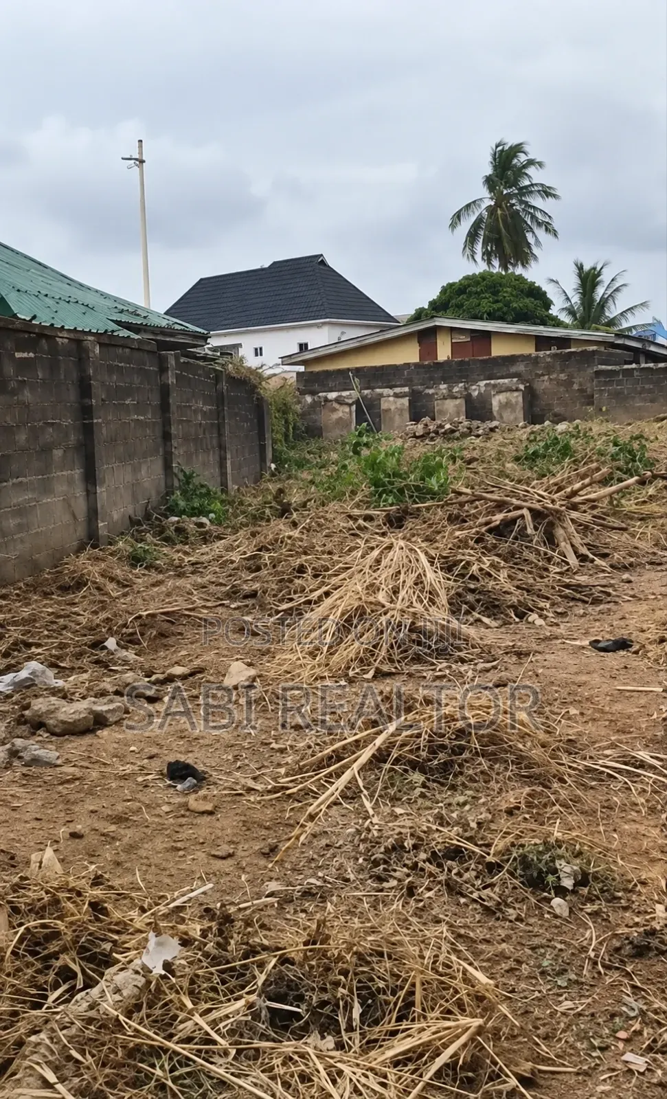 Standard Half Plot of Land Fenced Round Gated After Puposola Bridge in Oko-Oba