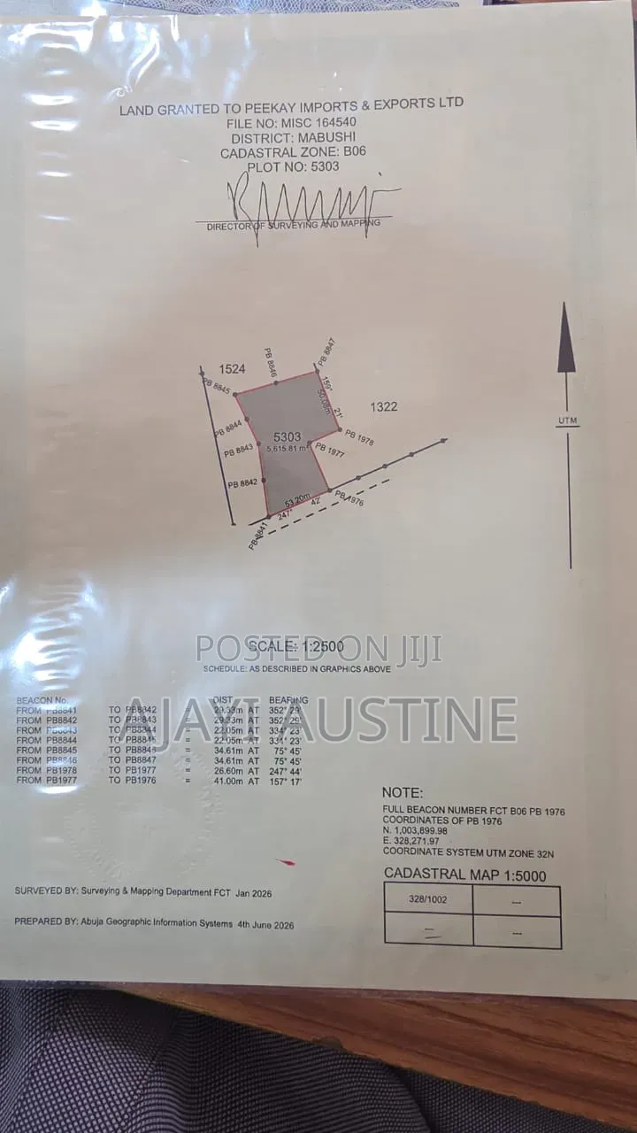 5,600 Square Meters Land at Mabushi District, Abuja for Sale in Mabushi