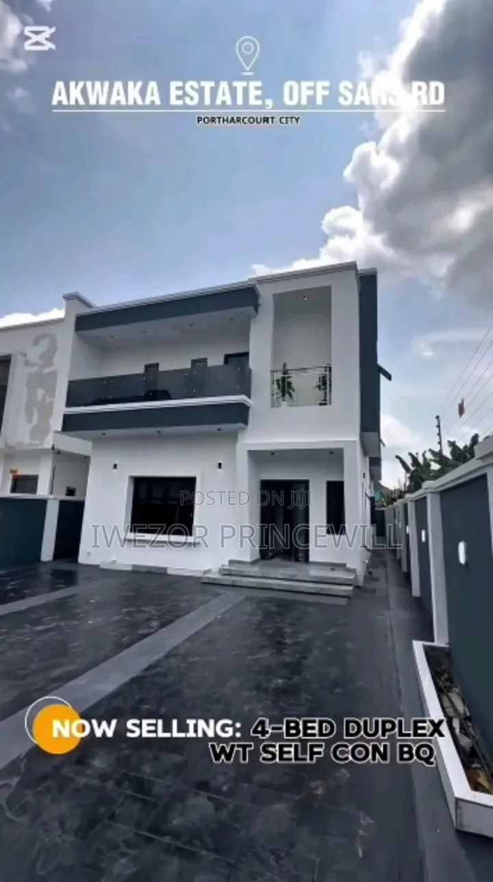 Furnished 4bdrm Duplex in Akwaka Estate, Obio-Akpor for sale in Obio-Akpor