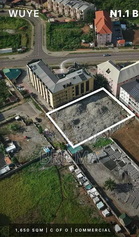 1650 SQM Commercial Land in Wuye for Sale in Wuye