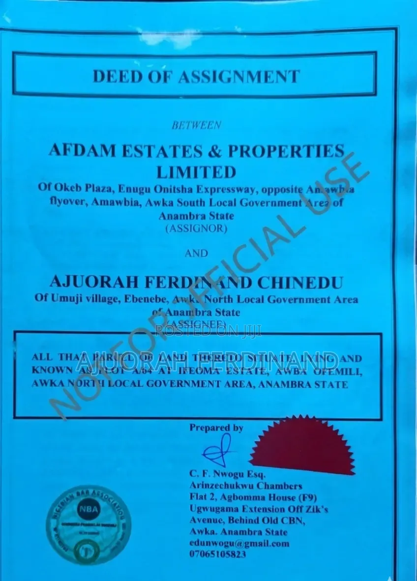 Distress Sale in Awka