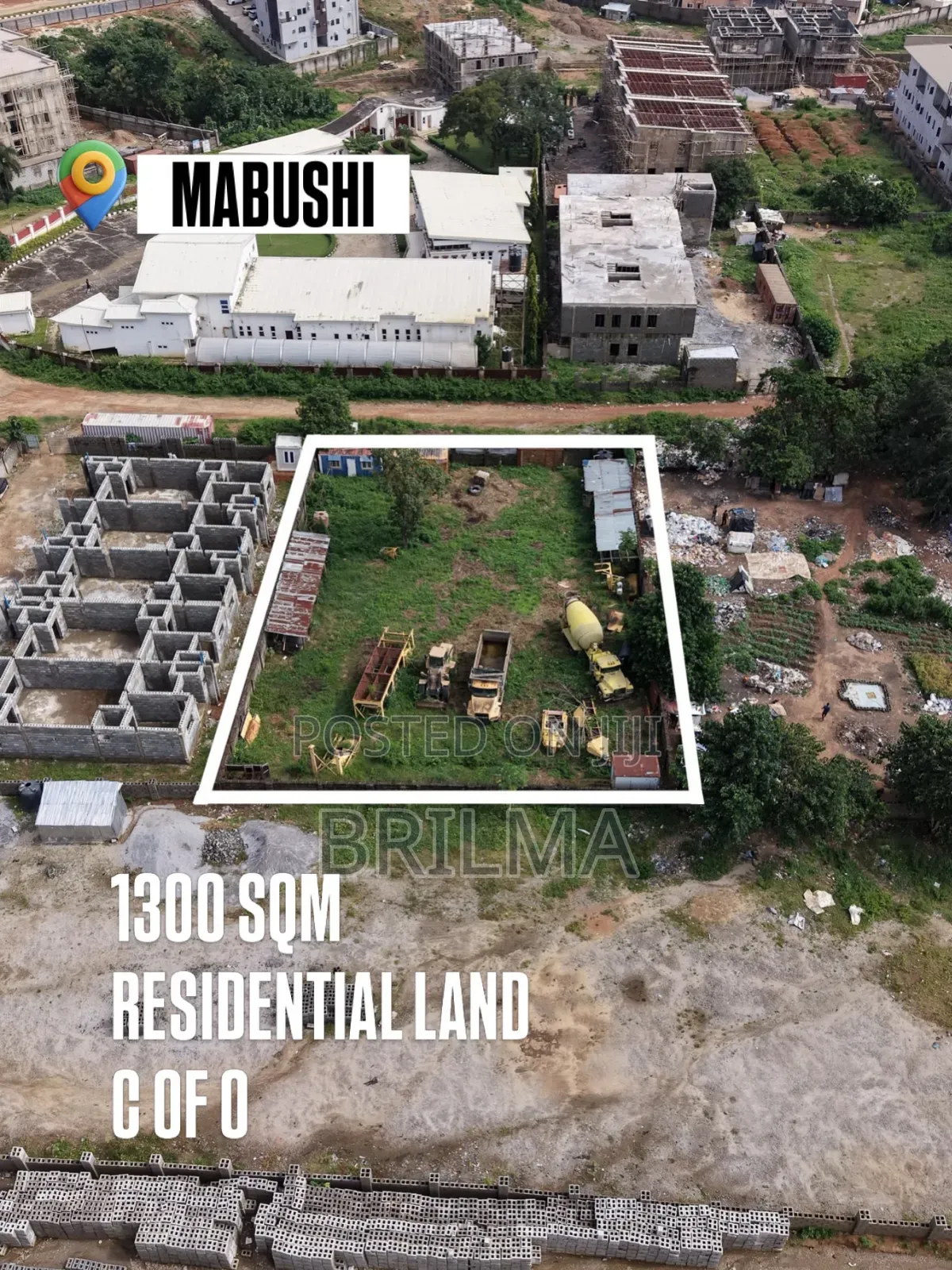 1300 SQM Residential Land in Mabushi for Sale in Mabushi