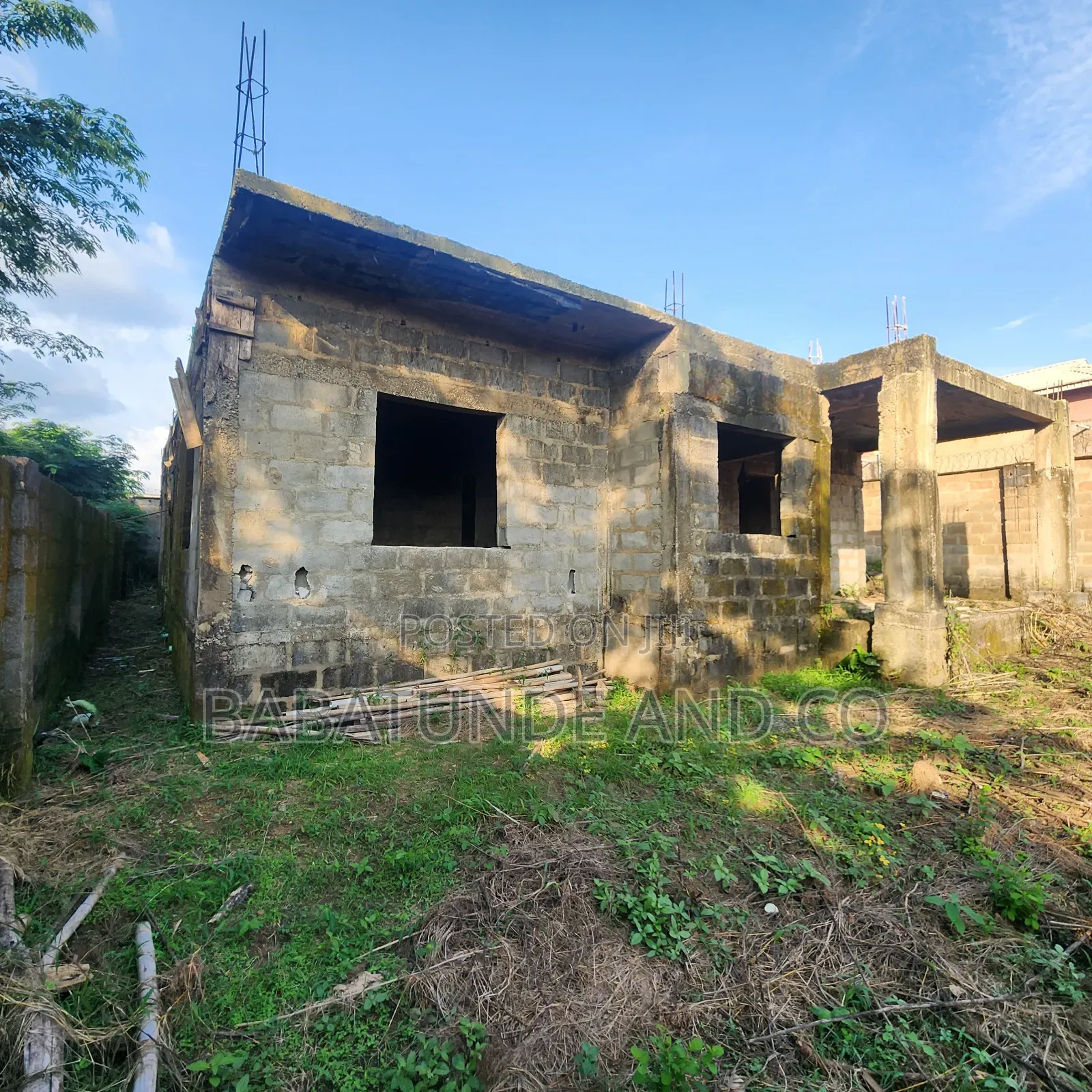 Uncompleted 4 Bedroom Duplex at Akinlapa Estate, Agbofieti Jericho Ext in Apata