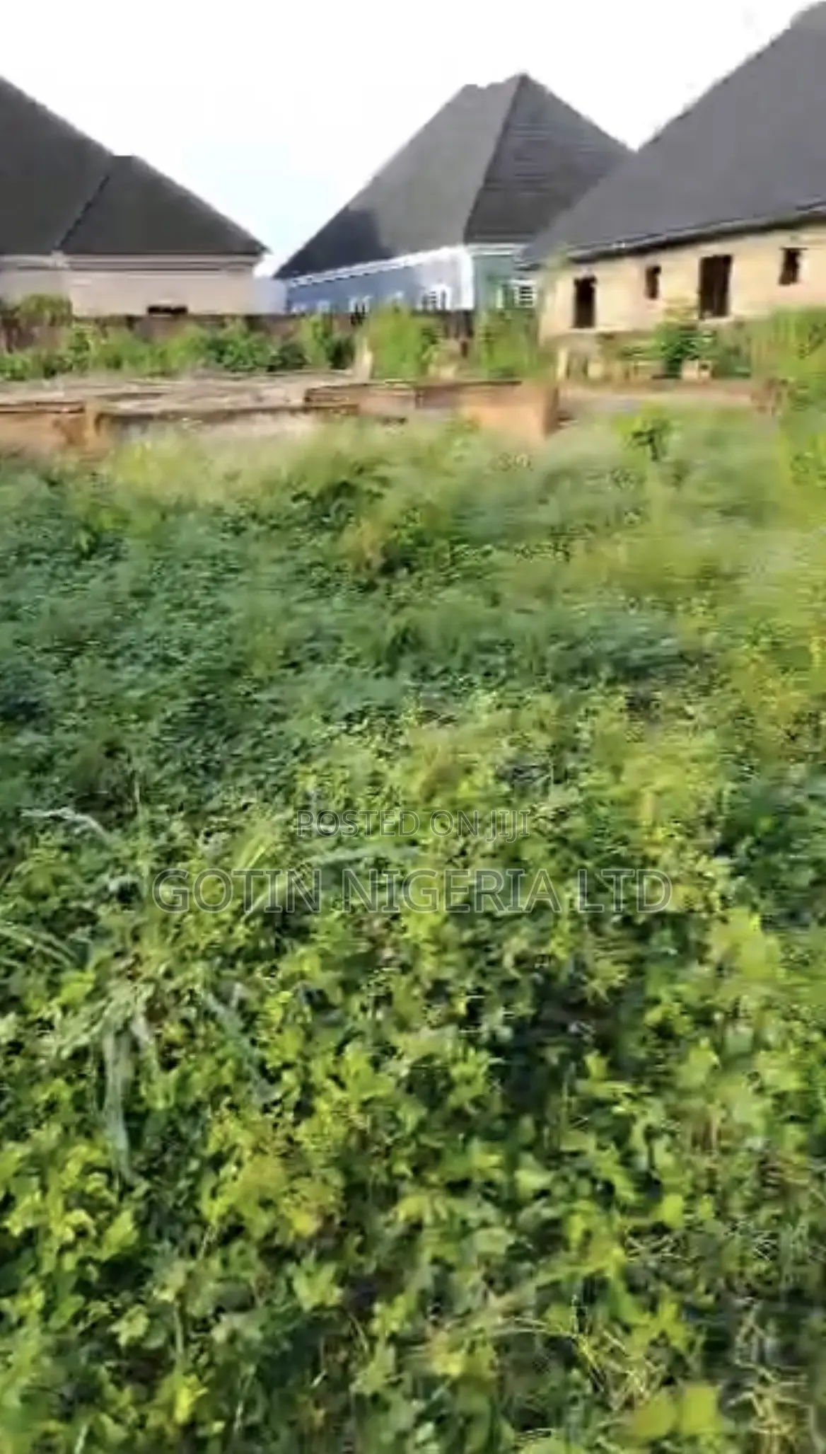 50x100ft Land With 4-Bedroom Duplex Foundation in Okhuoromi in Benin City