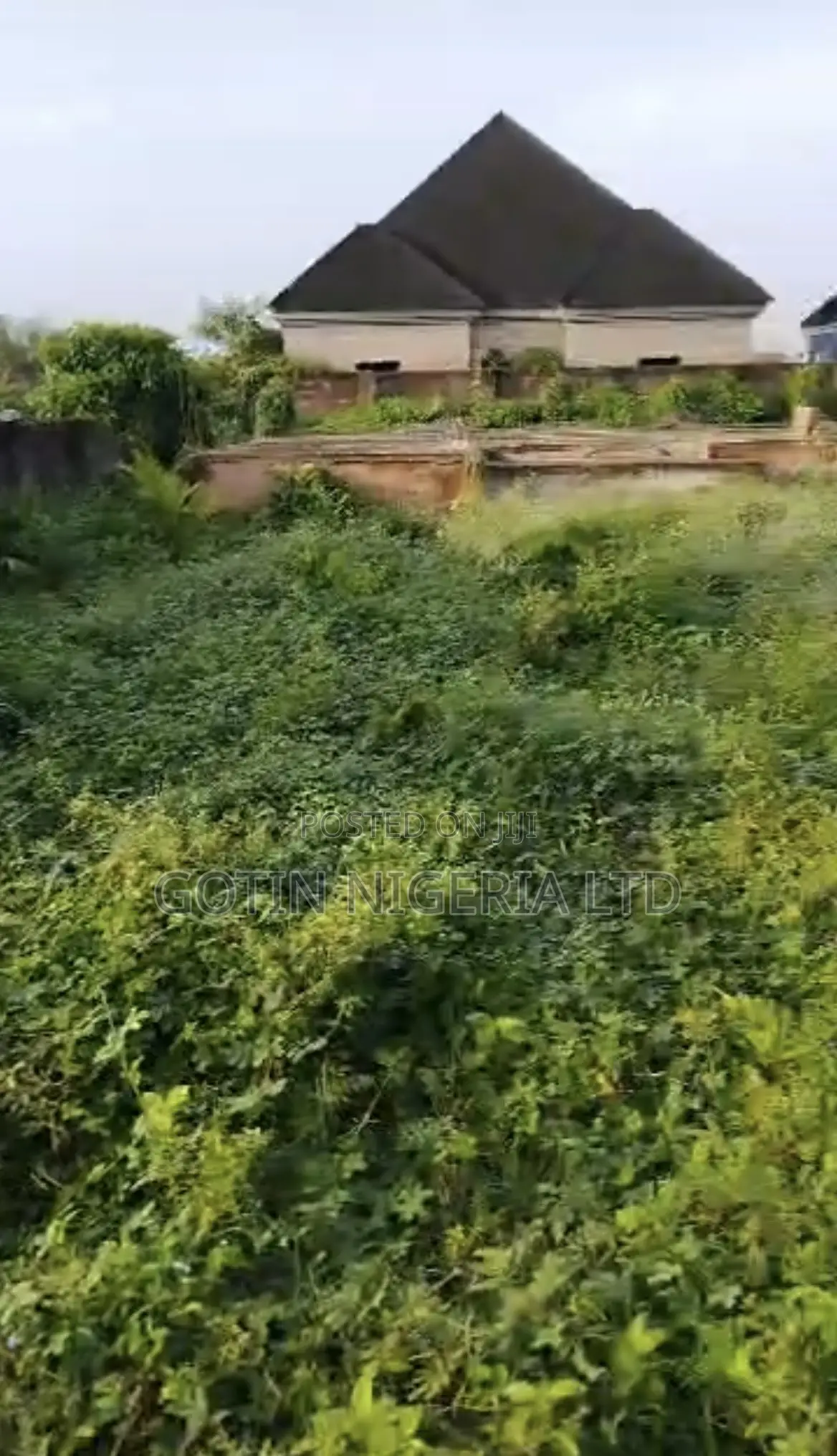 50x100ft Land With 4-Bedroom Duplex Foundation in Okhuoromi in Benin City