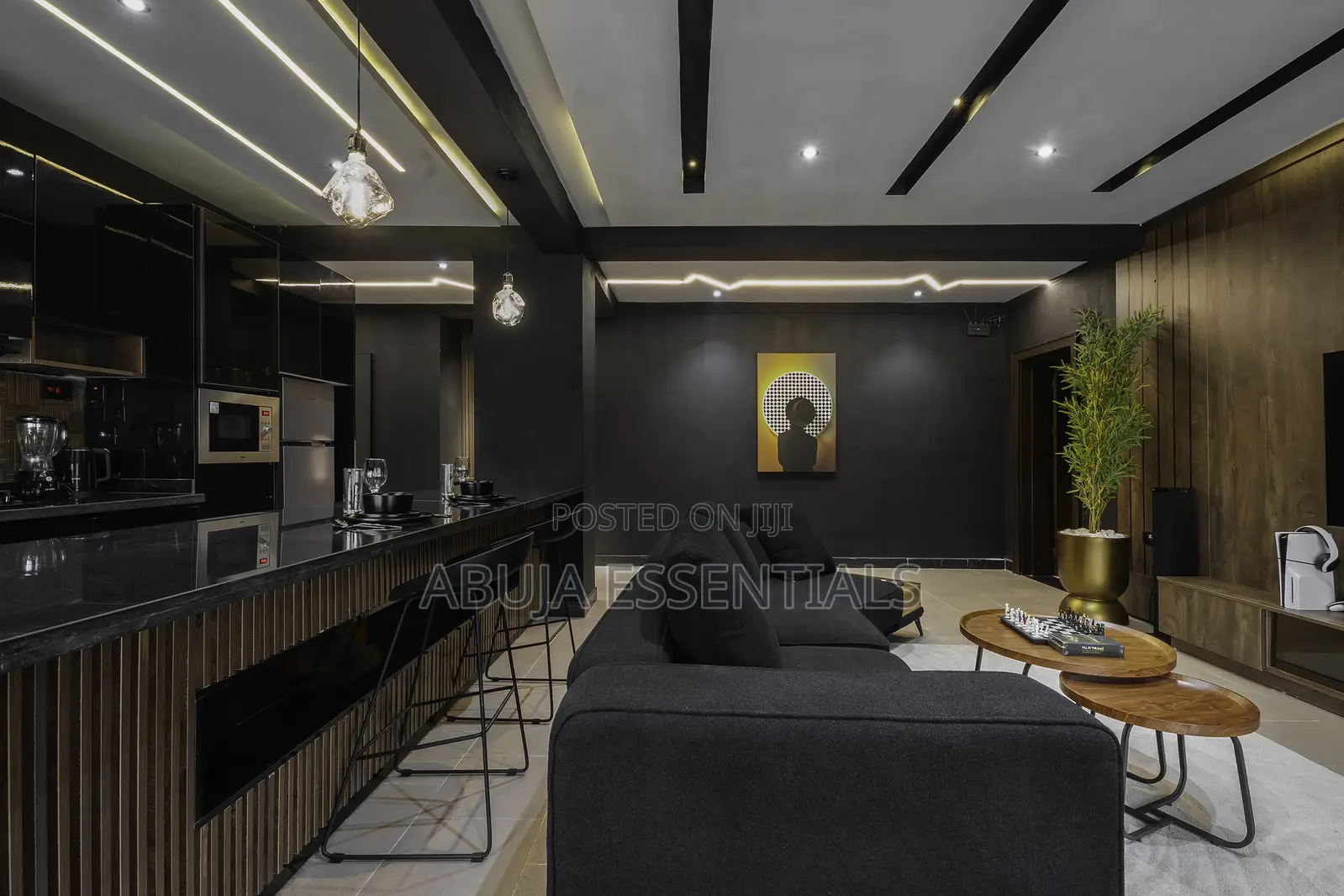 Black Themed 2 Bedroom Aparment Ikoyi Lagos in Ikoyi