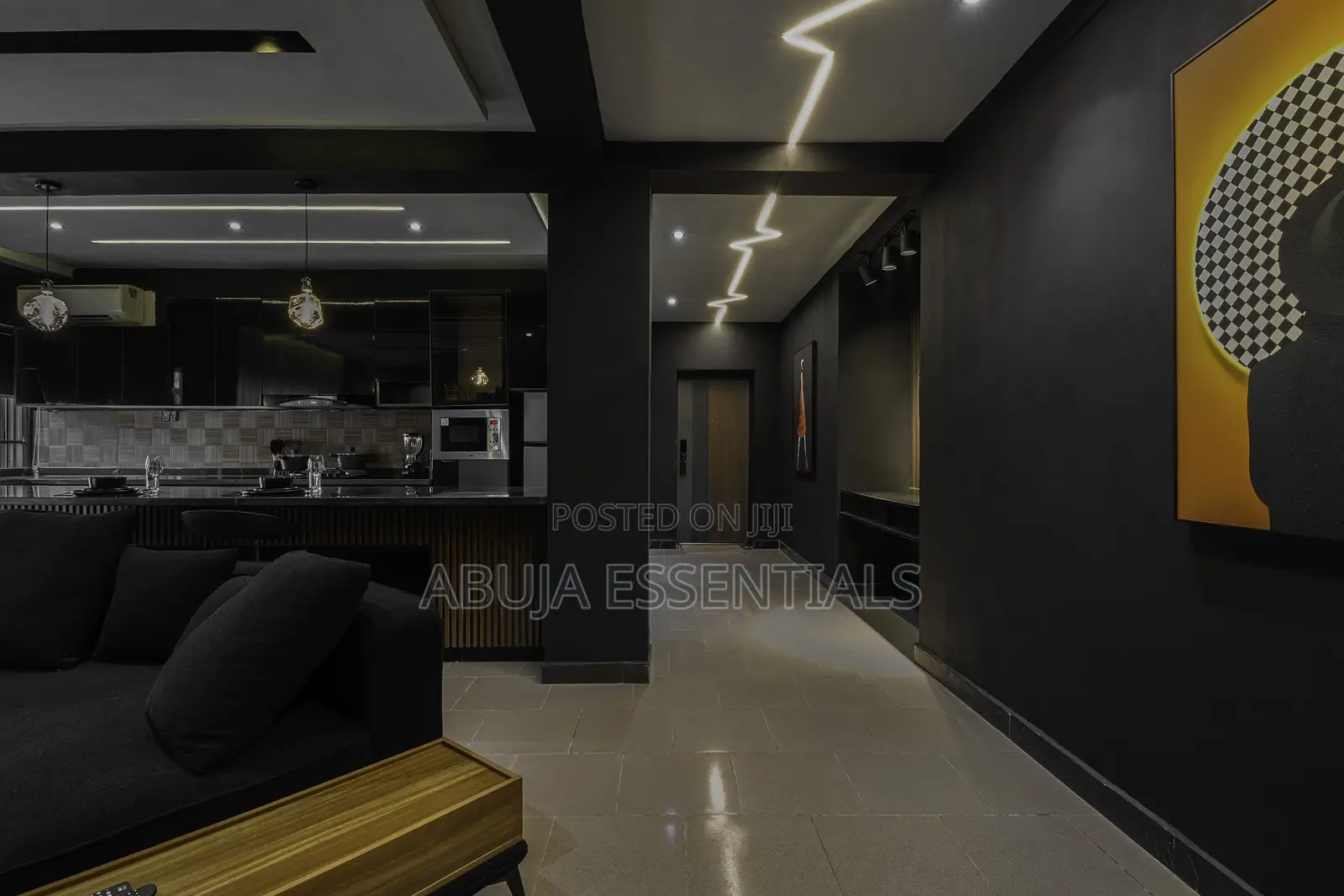 Black Themed 2 Bedroom Aparment Ikoyi Lagos in Ikoyi