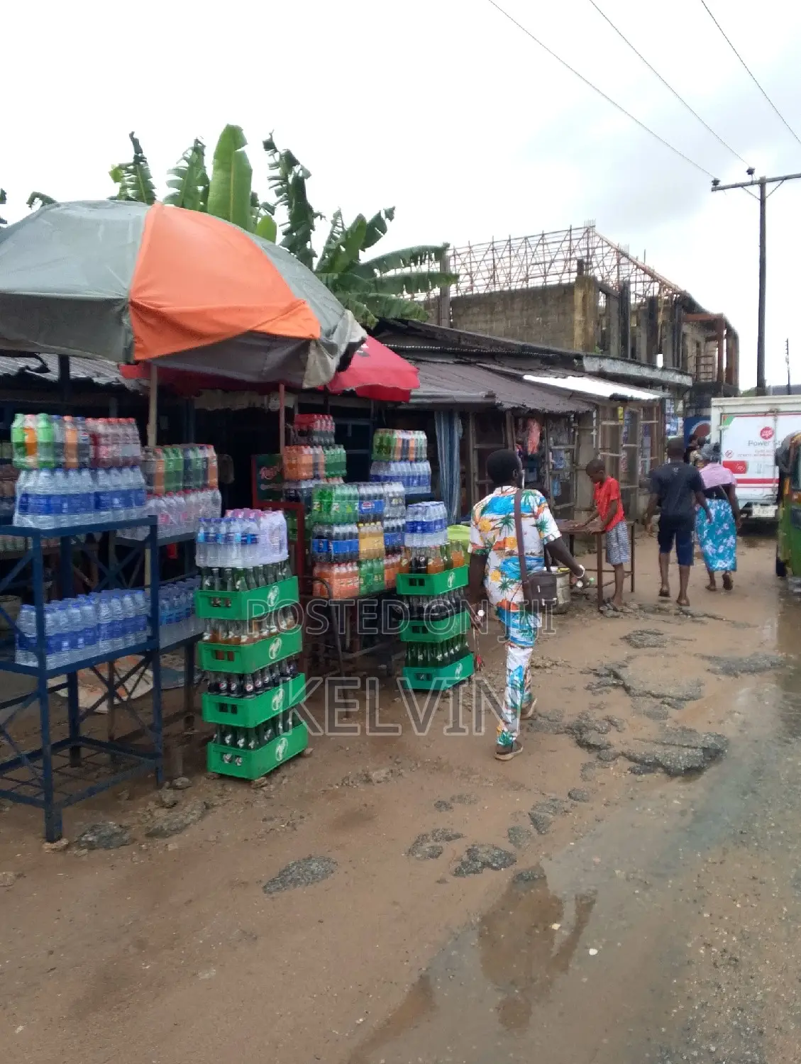 Empty Land With Seven Shops in the Front in Aba North