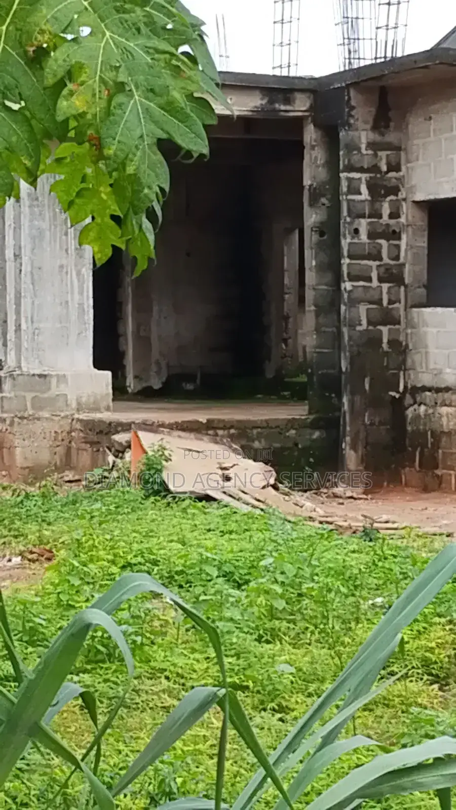 4 Plots of Land at Portharcourt Road With a 50% Complete Structure in Owerri