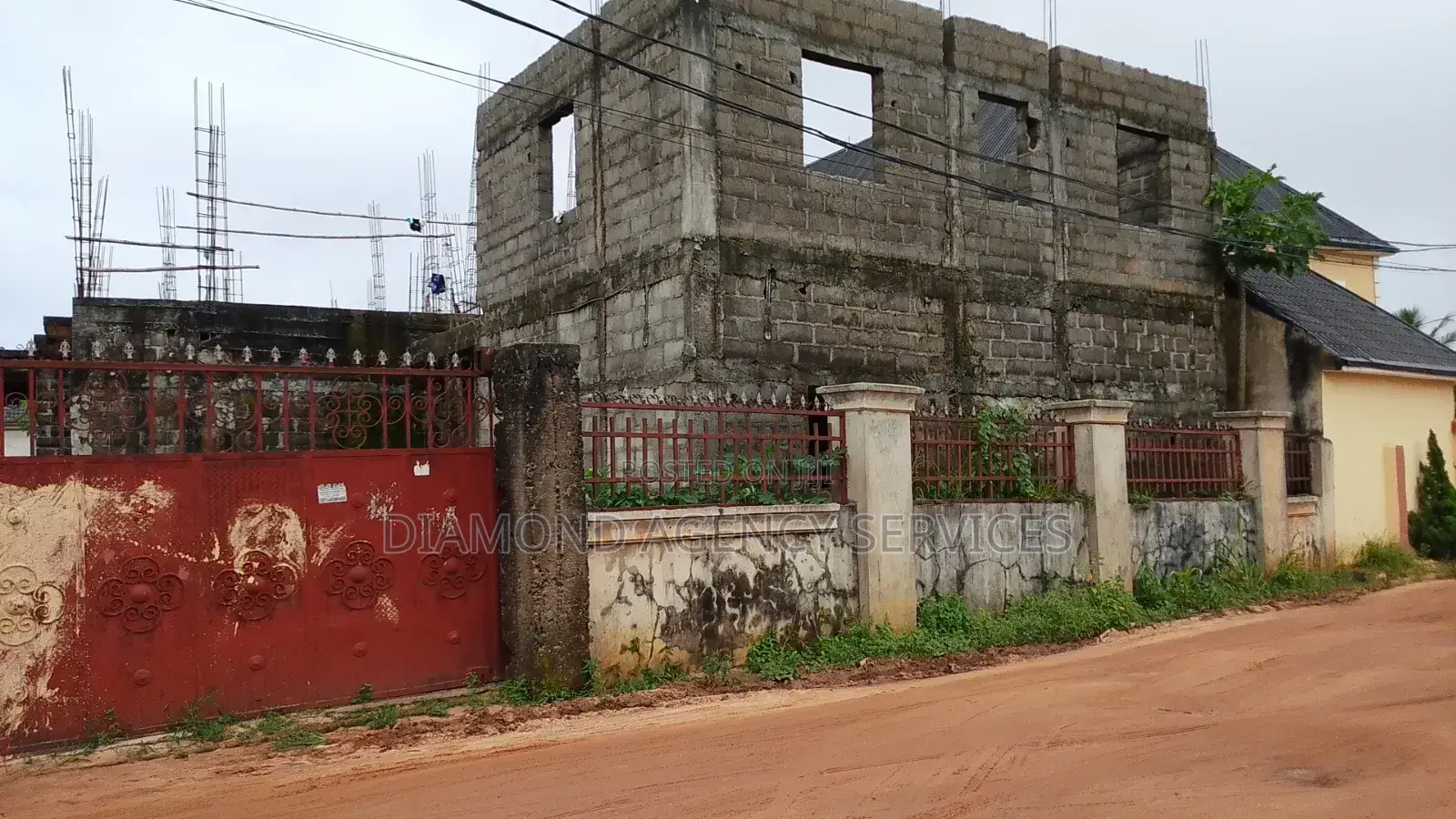 4 Plots of Land at Portharcourt Road With a 50% Complete Structure in Owerri