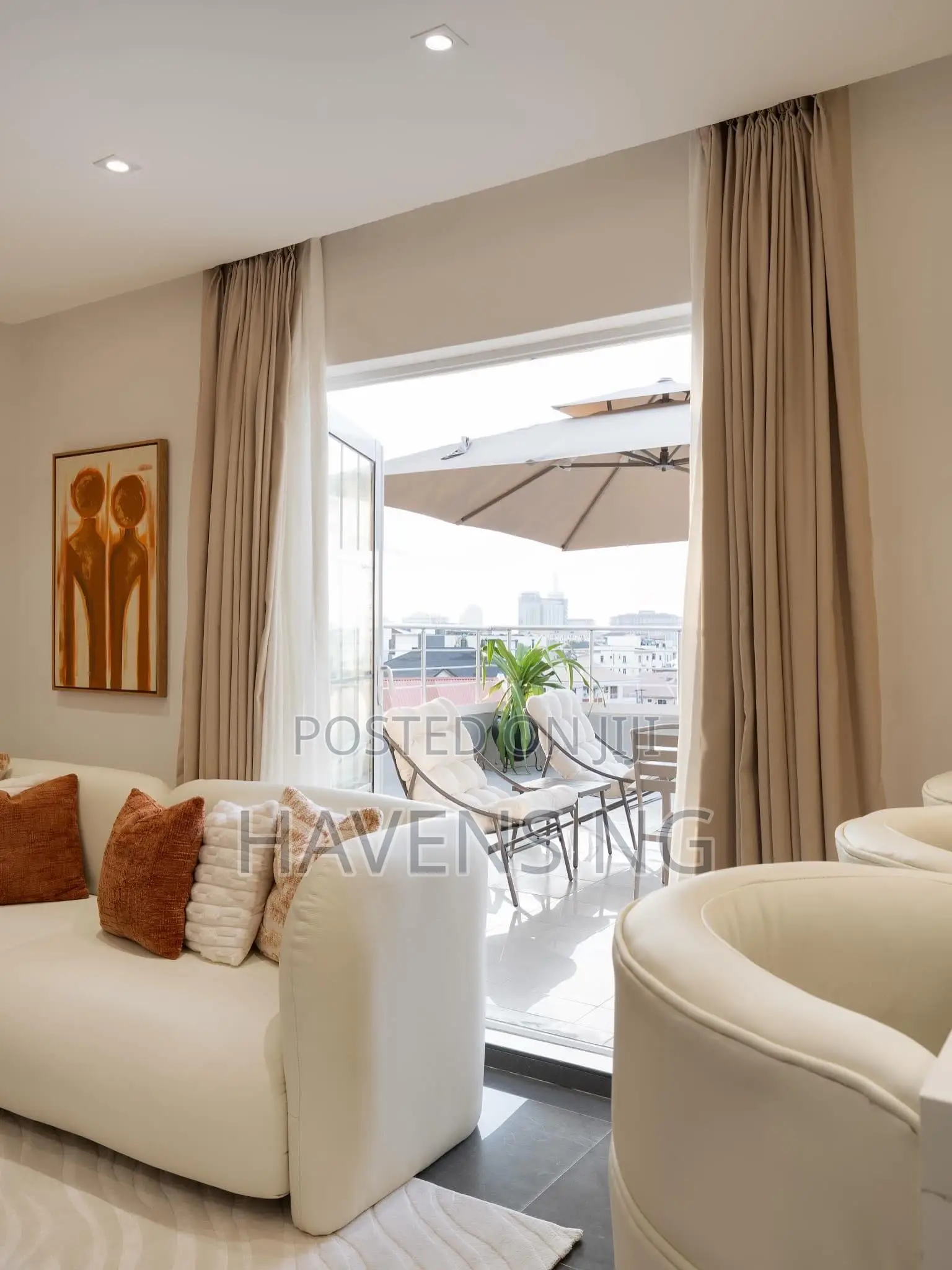 Spacious 1-Bedroom Terrace Suite With Pool Gym in Victoria Island Extension