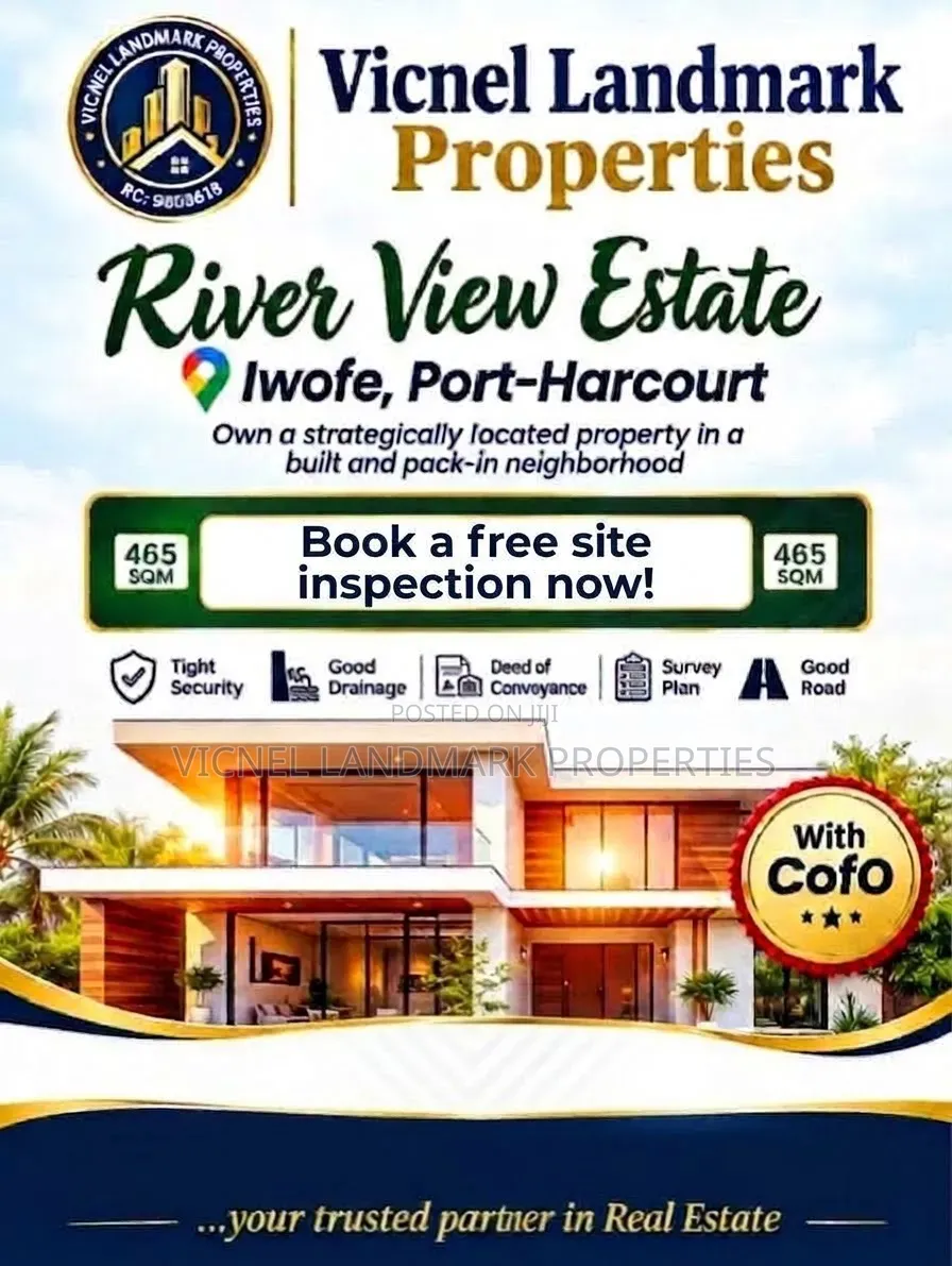 River View Estate, Iwofe, Rumuolumeni, Portharcourt, Rivers State in Obio-Akpor