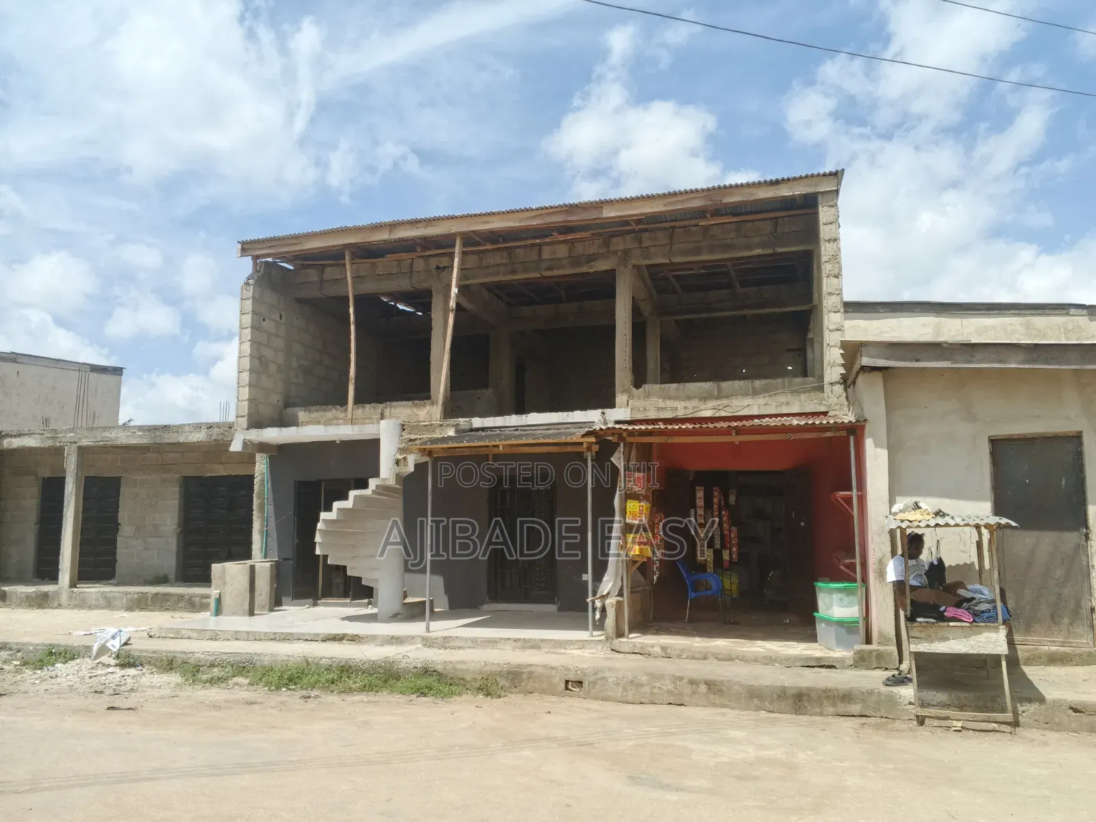 Upstairs Uncompleted Office Space for Sale in Ayobo