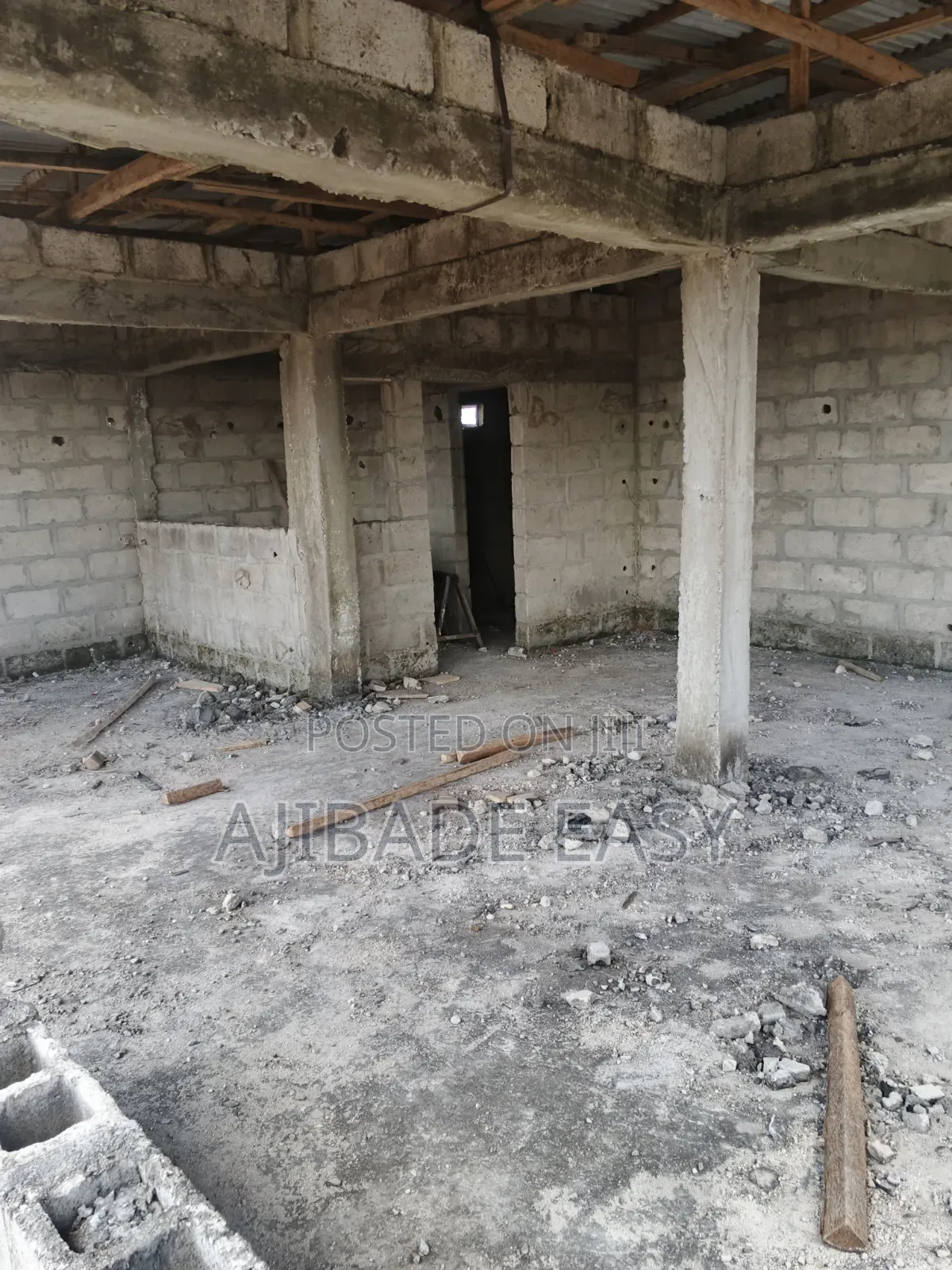 Upstairs Uncompleted Office Space for Sale in Ayobo