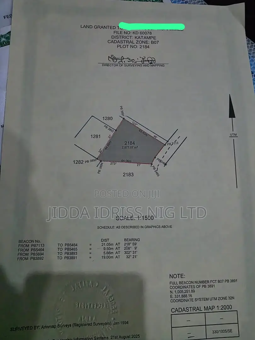 Prime Katampe Main Land — Residential Plot Opposite Judges’ Quarters in Katampe (Main)