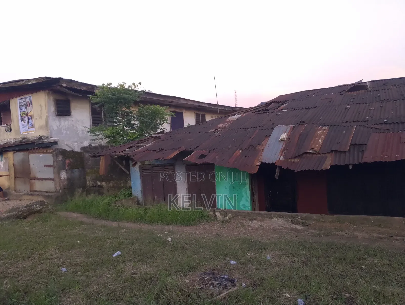 One and Half Plot of Land With a Face Me and Face You Bungalow Inside in Aba South
