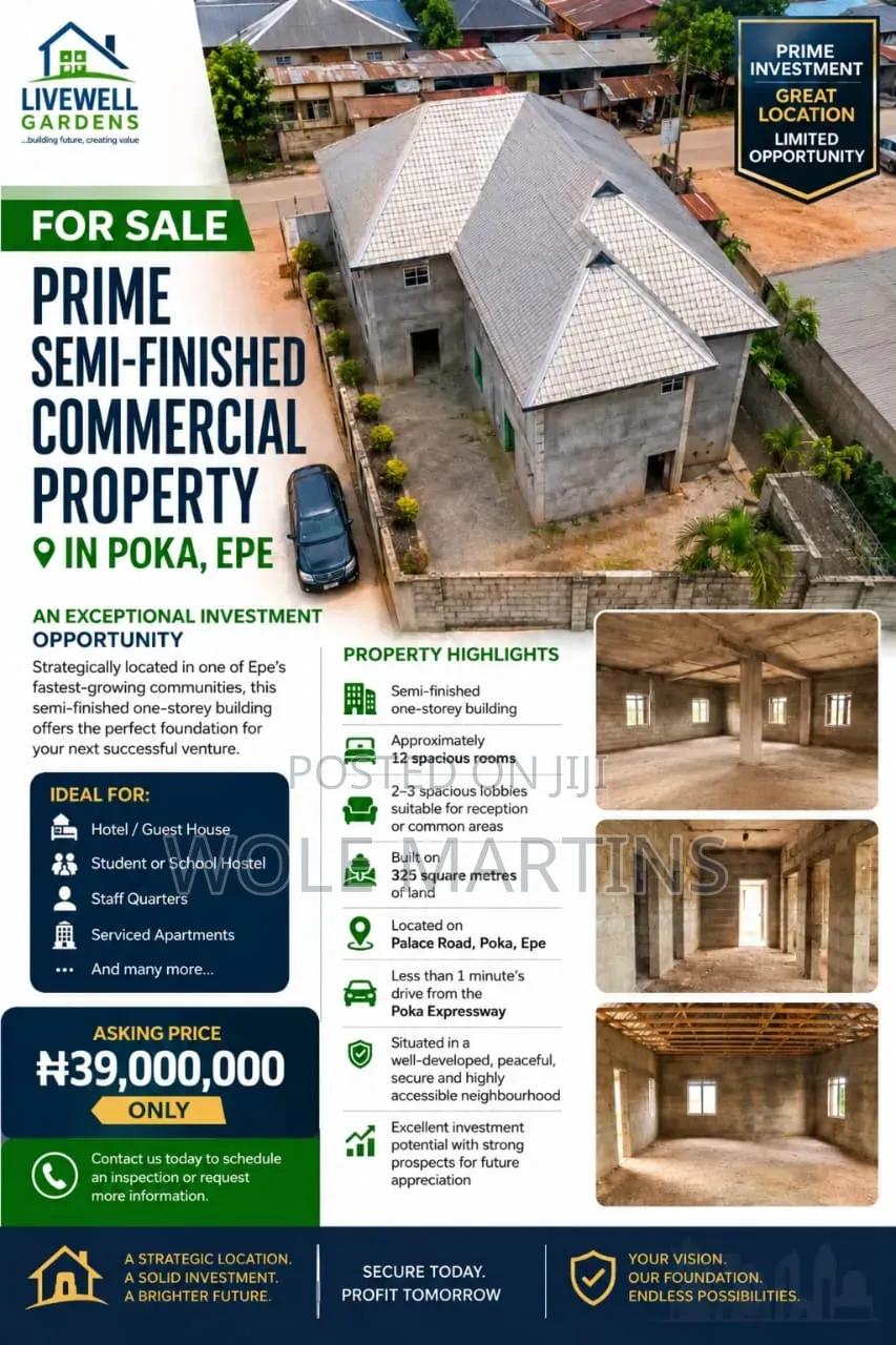 14bdrm House in Poka , Epe, Palace for sale in Epe