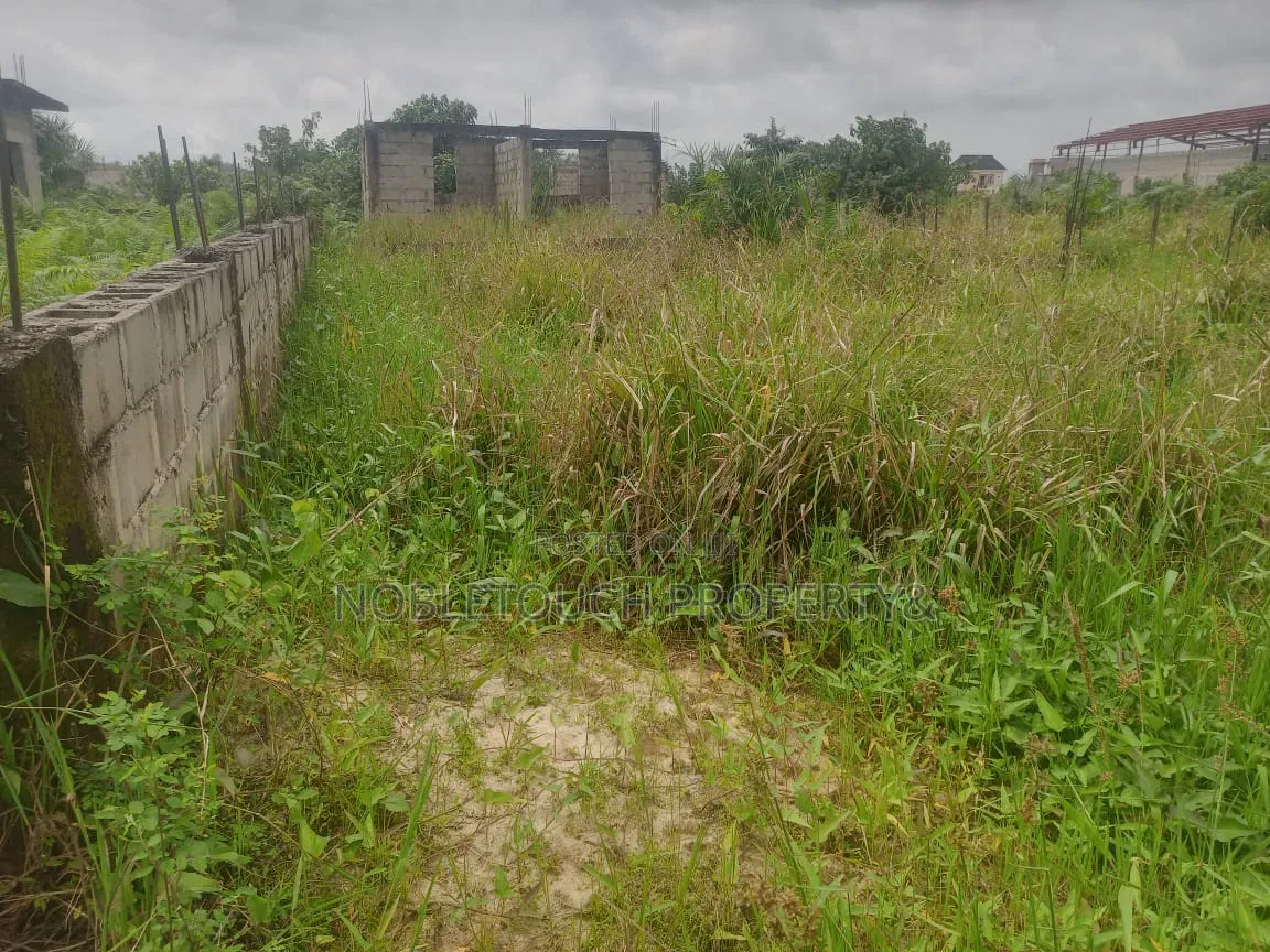 Commercial Half Plot of Land a Uncompleted Building in Ijegun
